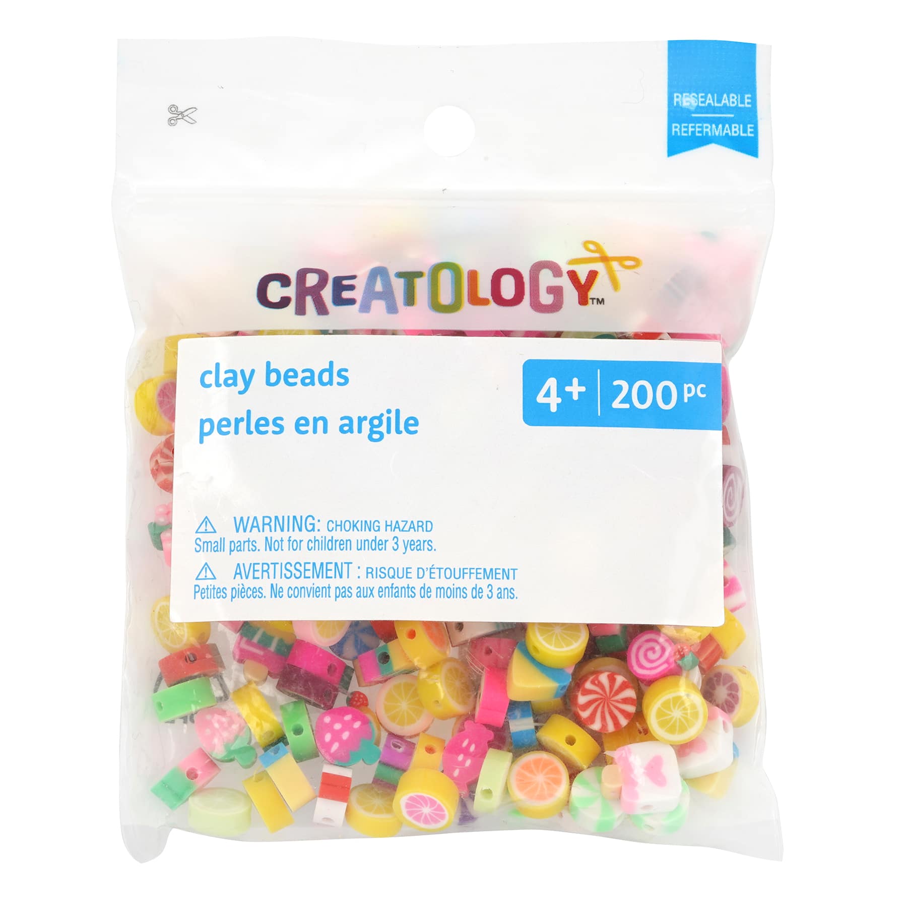 12 Packs: 200 ct. (2,400 total) 9mm Clay Candy & Fruit Beads by Creatology™