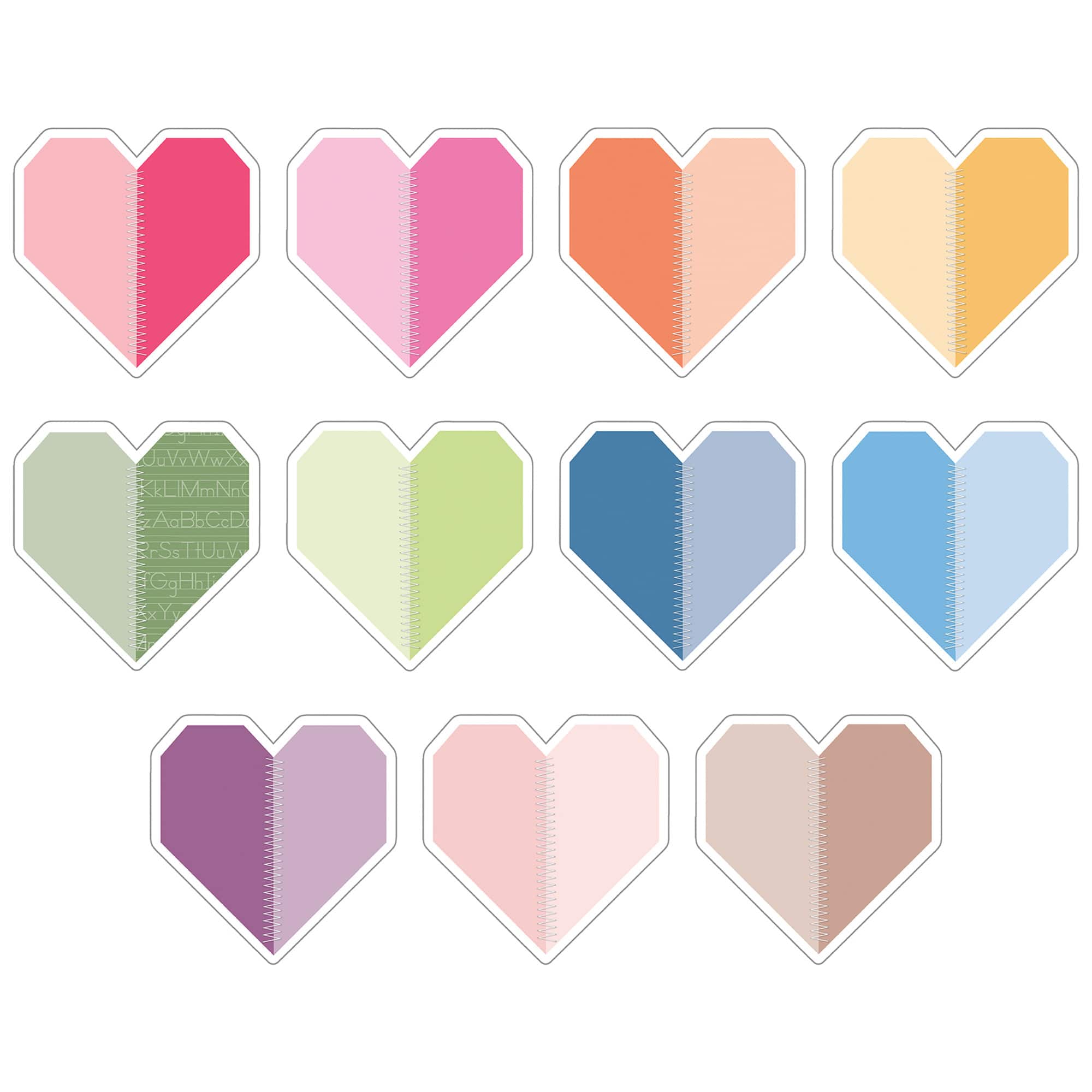 Carson Dellosa® Education Crafty & Cool Handmade Hearts Cutouts, 6 Packs of 36