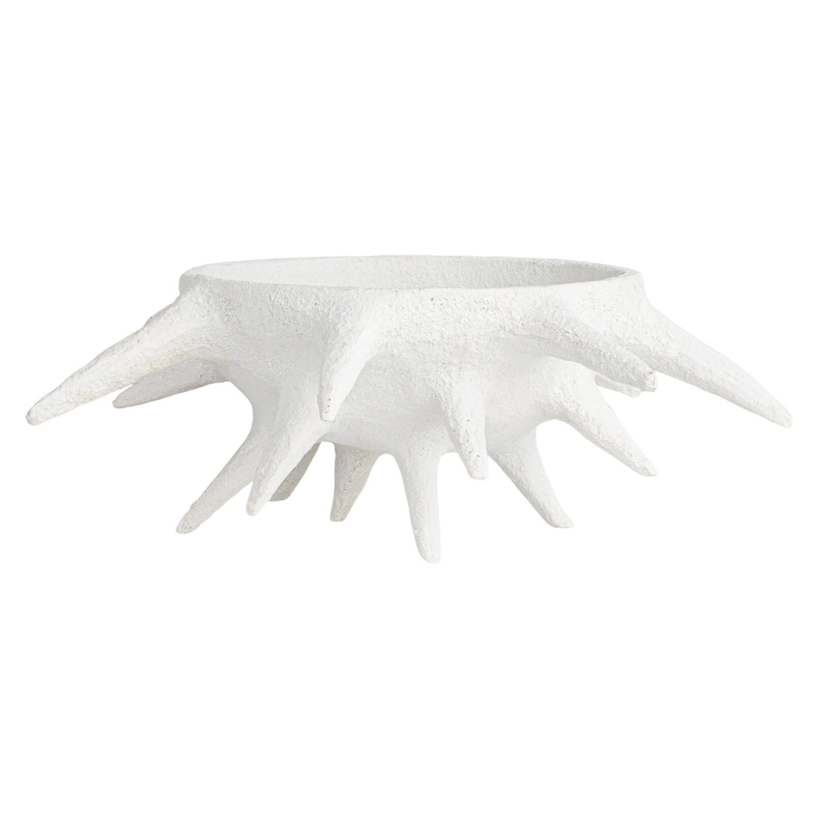 Hello Honey® 16.25" White Spike Accent Volcano Finish Bowl