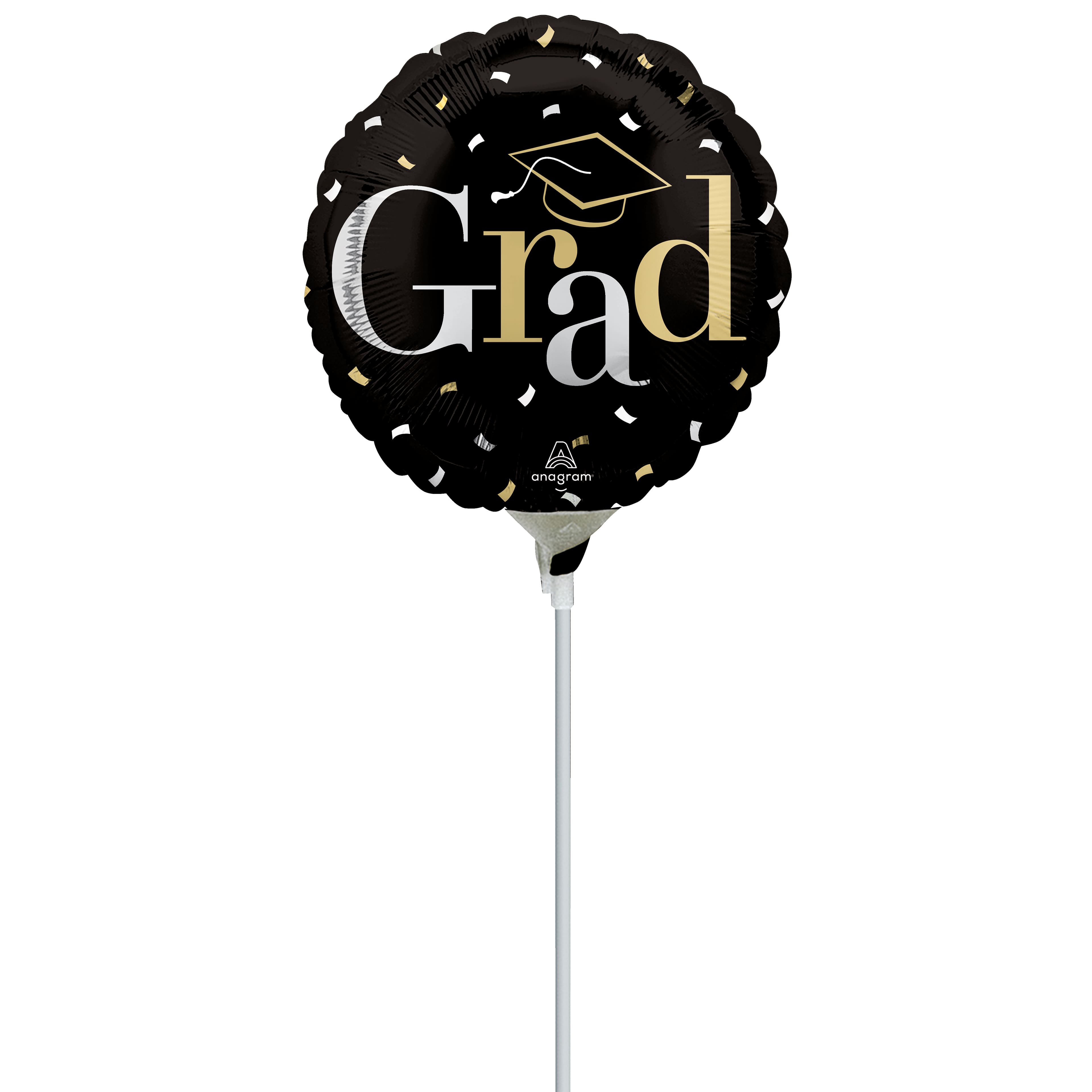 9" Class Dismissed Foil Stick Balloon