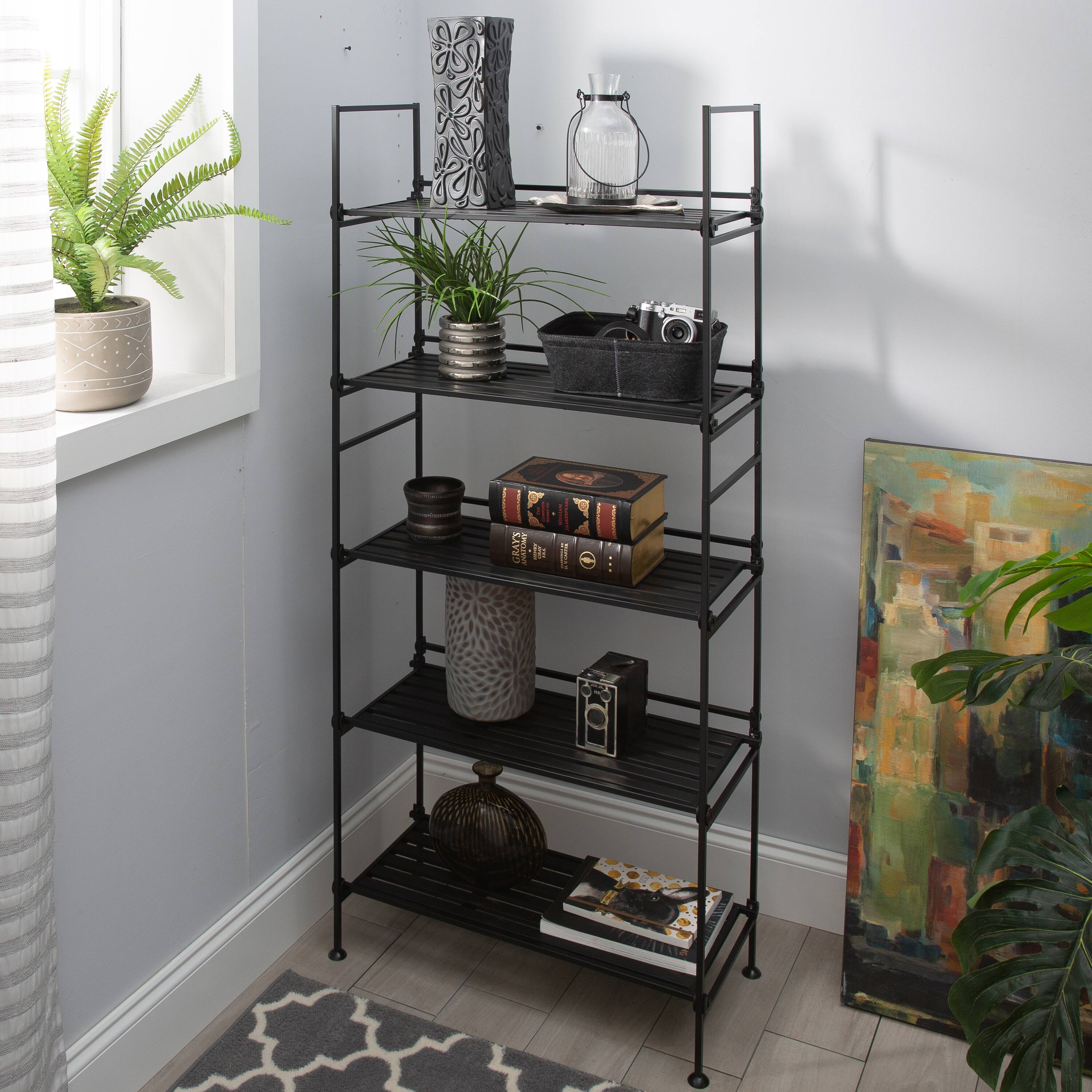 Organize It All 5 Tier Espresso Freestanding Shelf