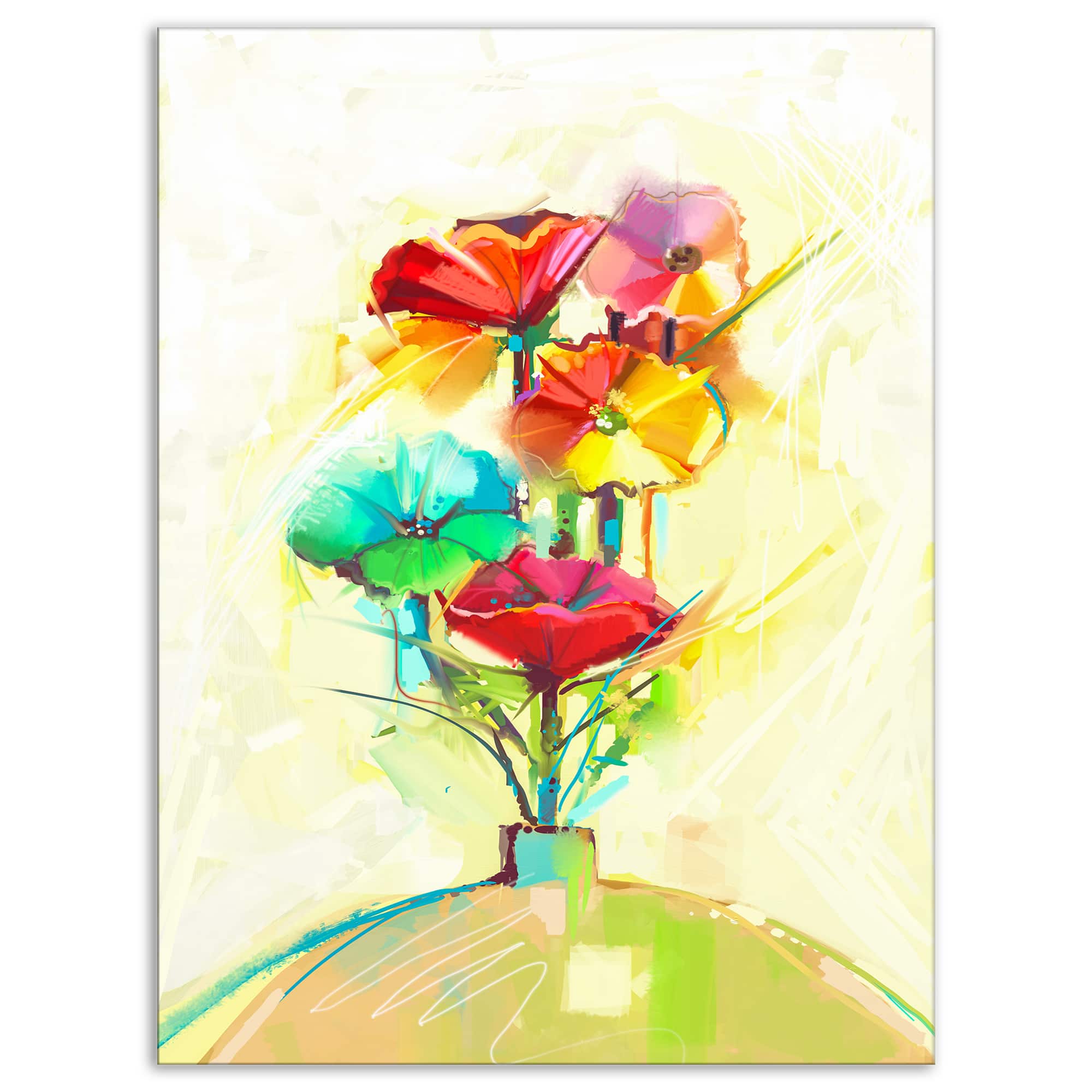 Designart - Spring Flowers Bouquet in a Vase
