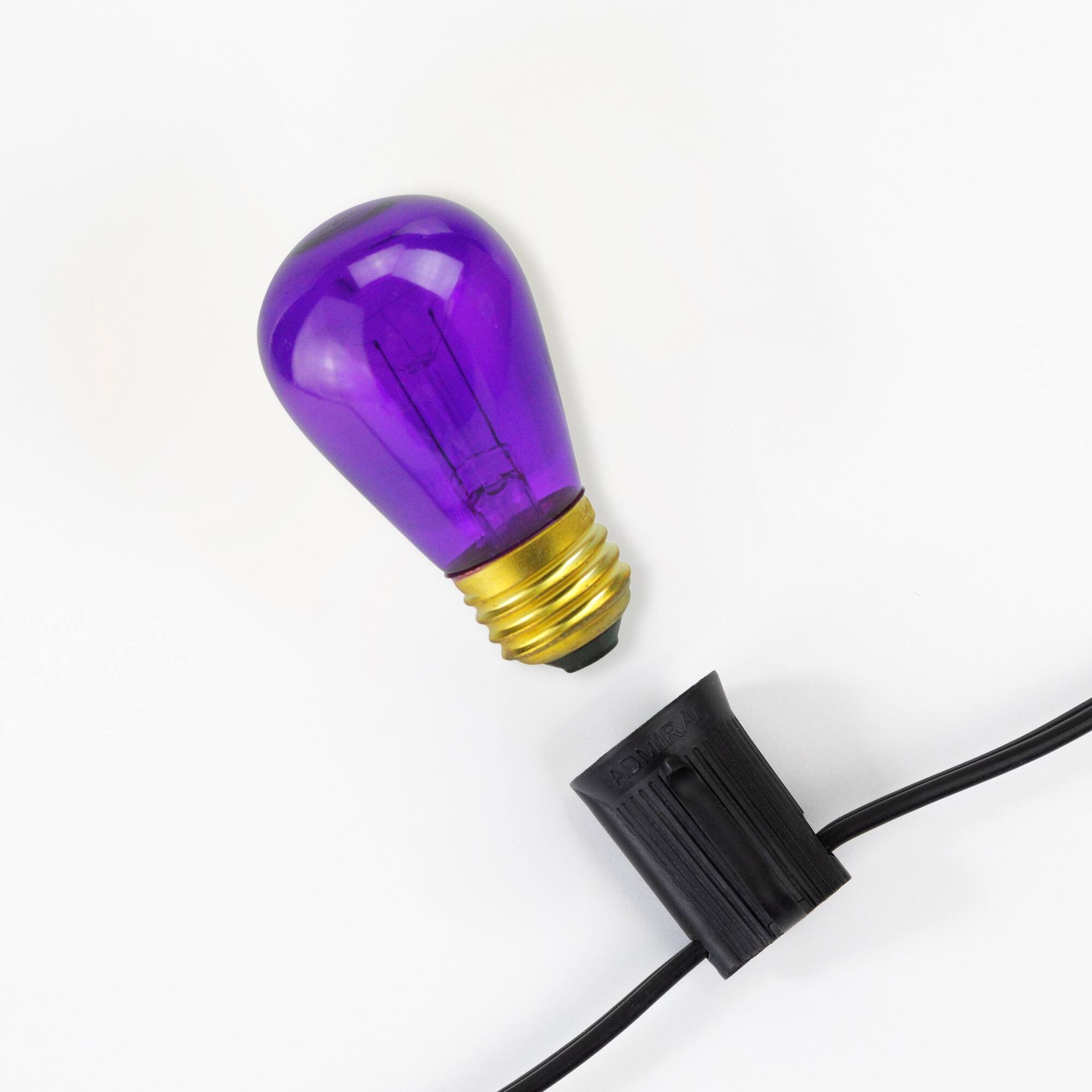 Transparent Incandescent S14 Replacement Christmas Bulbs