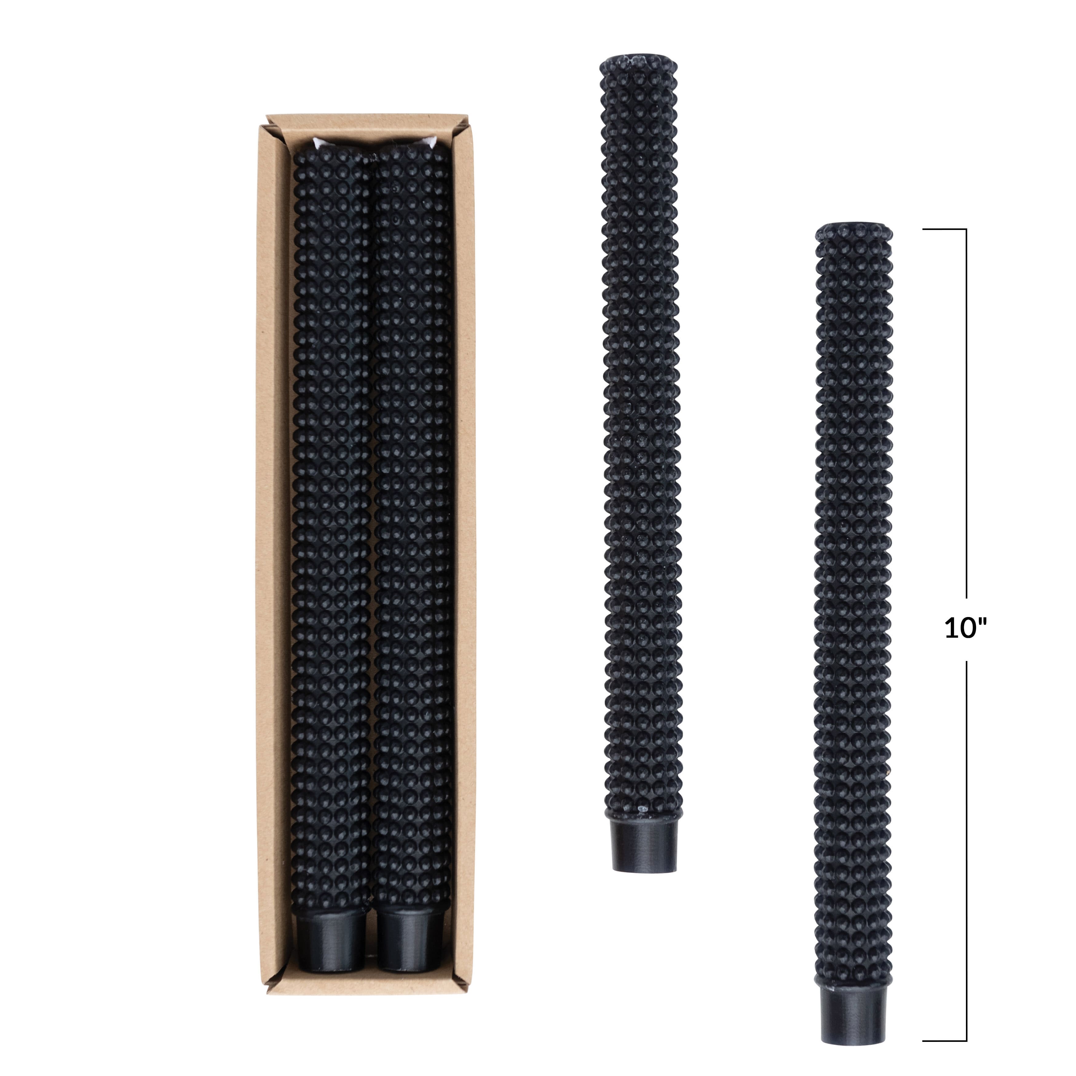 Hello Honey® 10" Unscented Hobnail Taper Candles In Box Set