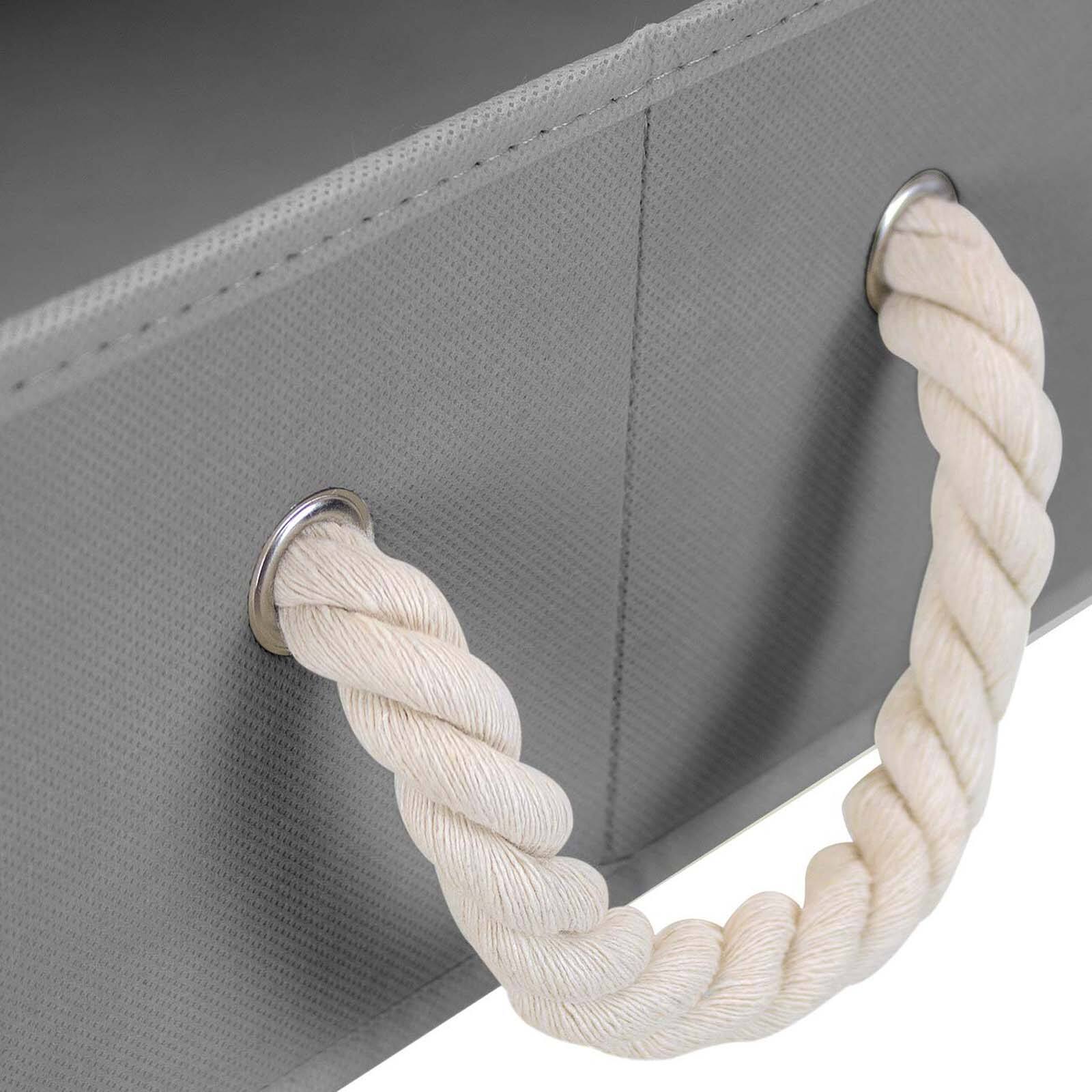 Sorbus 20" Trapezoid Storage Box with Cotton Rope, 3ct.