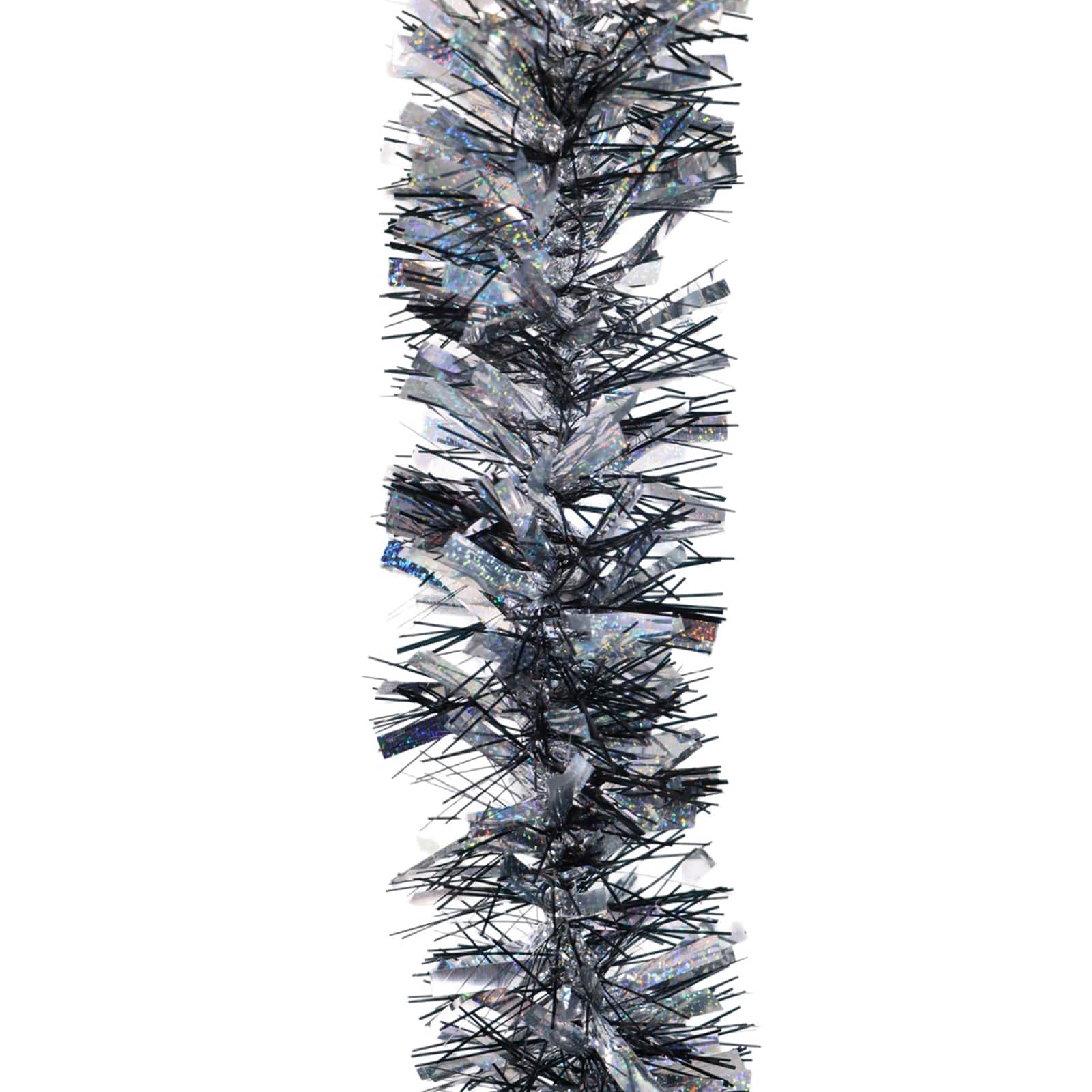 6ft. Silver & Black Tinsel Garland by Ashland®