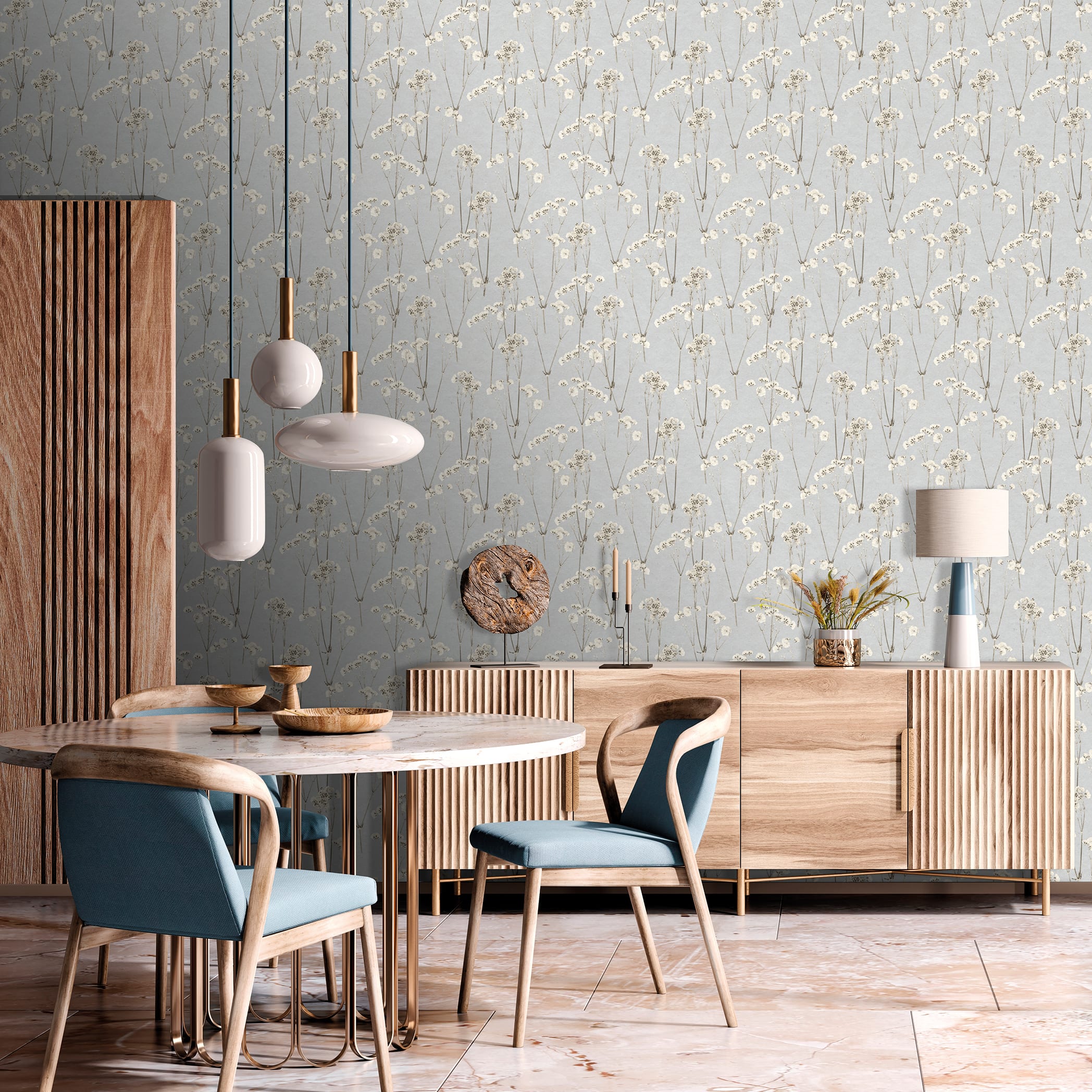 Designs Direct Spry Flower Wallpaper