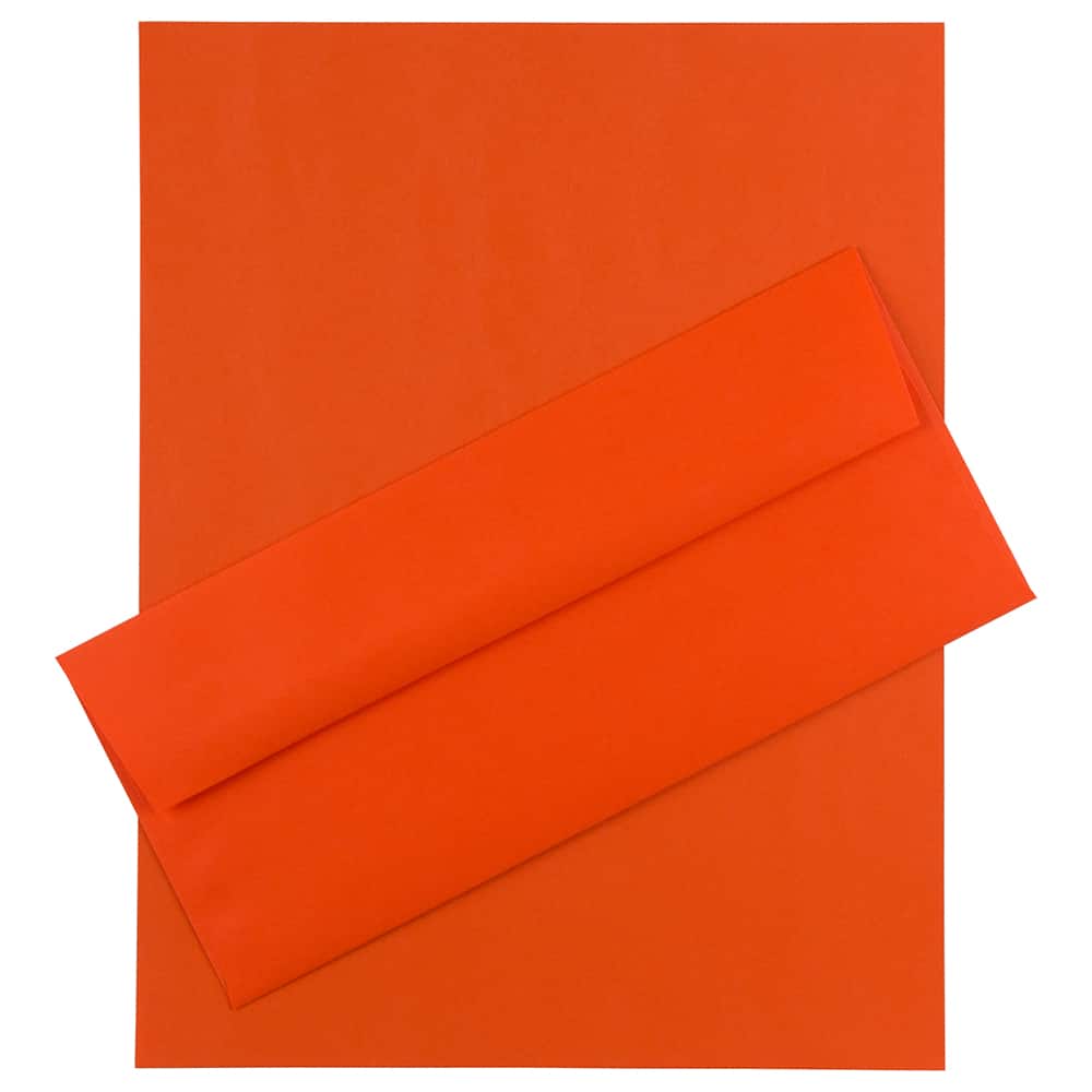 JAM Paper 8.5" x 11" Letter Paper & Envelopes #10 Business Stationery Set, 100ct.