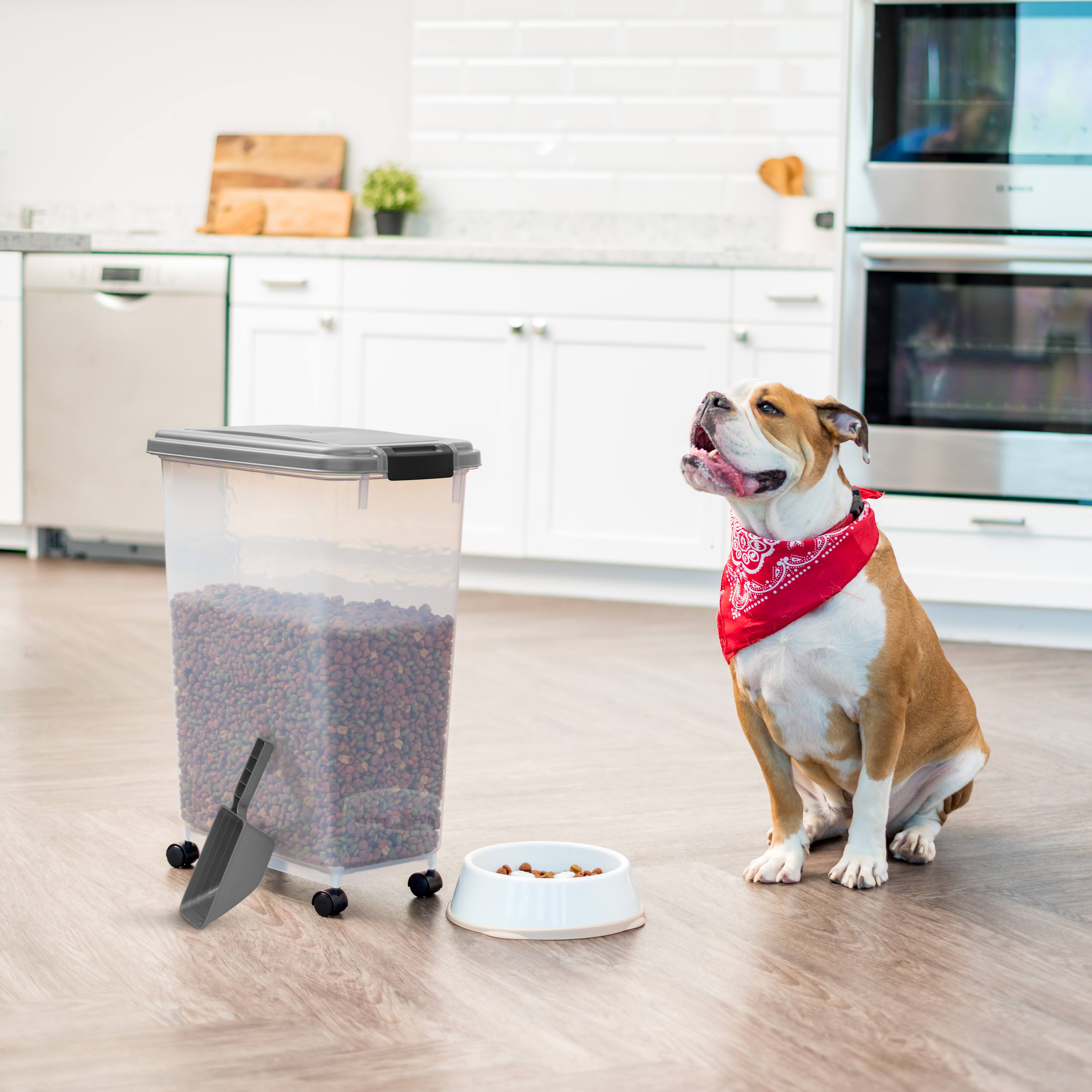 IRIS Chrome Airtight Pet Food Container