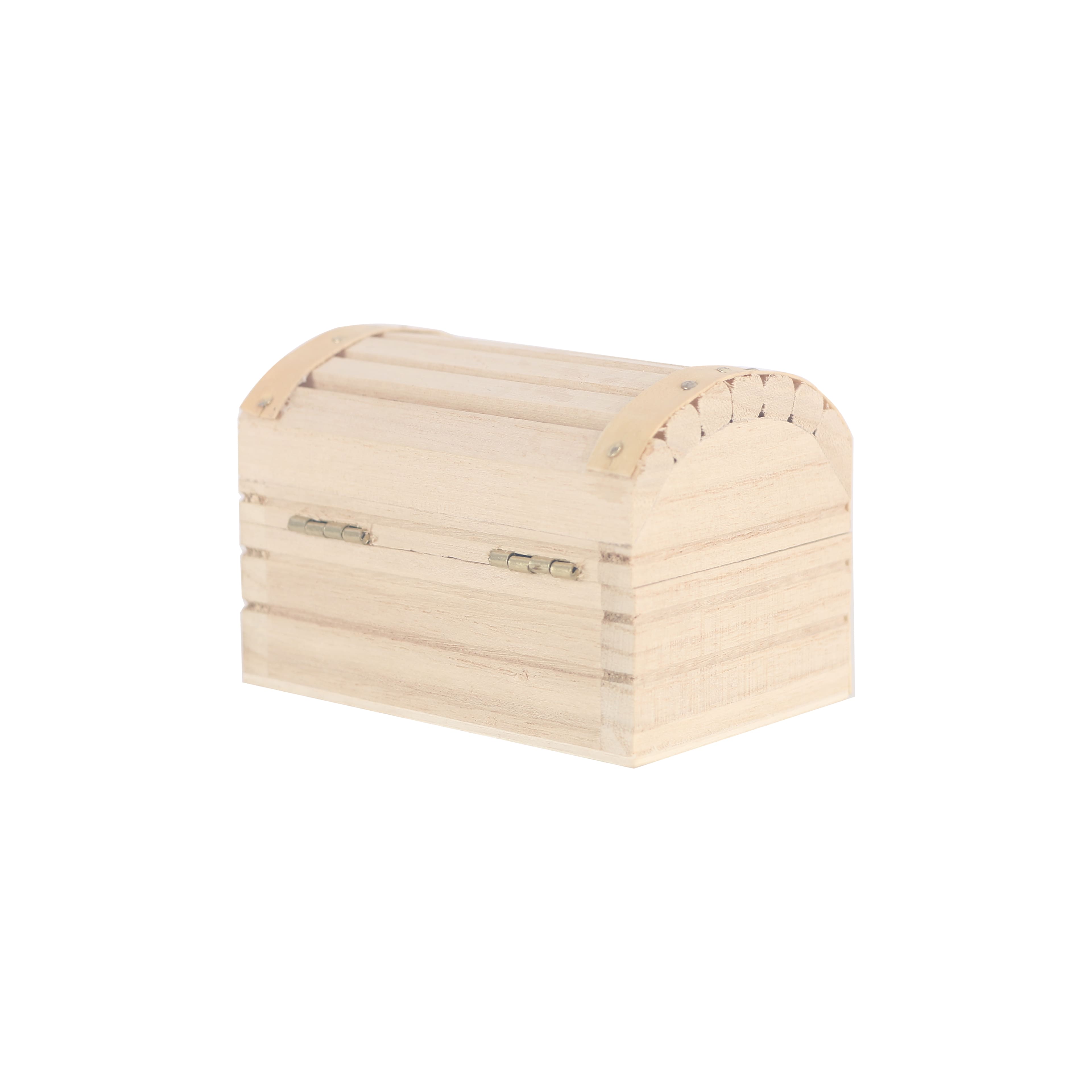 12 Pack: 3.5" Wood Treasure Chest by Make Market®