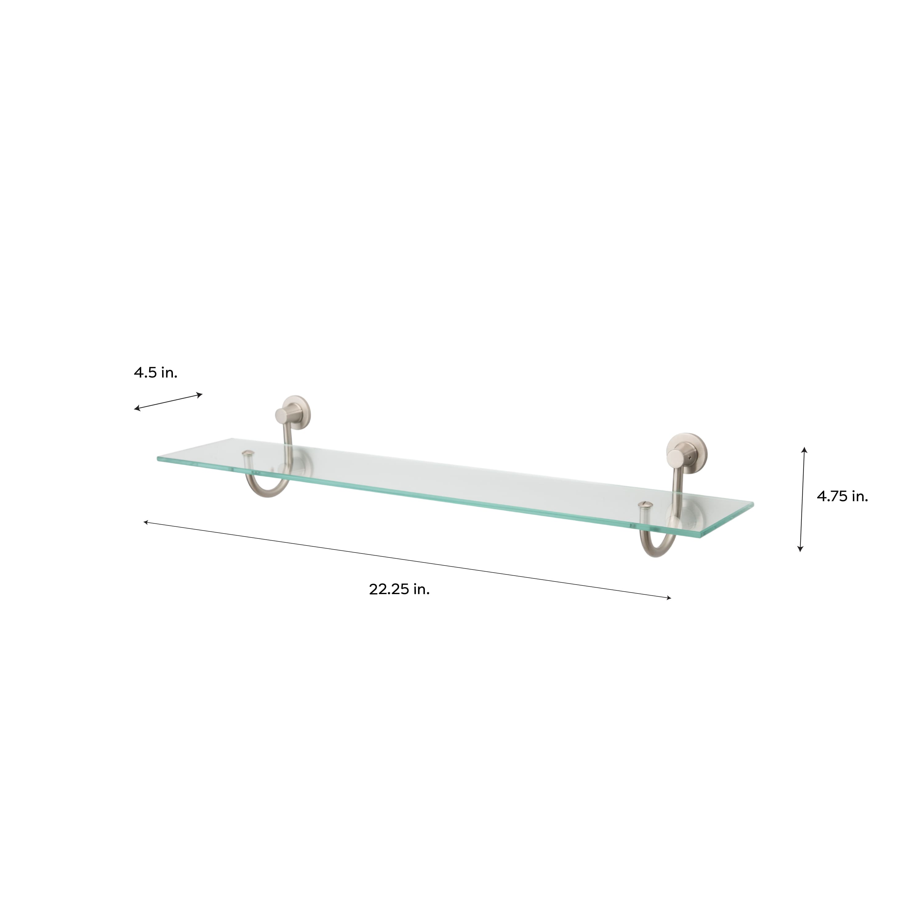 Organize It All Hanging Glass Shelf