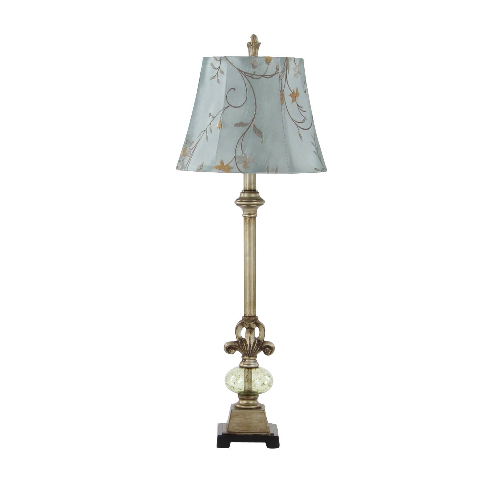 32" Tuscan Gold Metal and Polystone Glass Ball Buffet Lamp