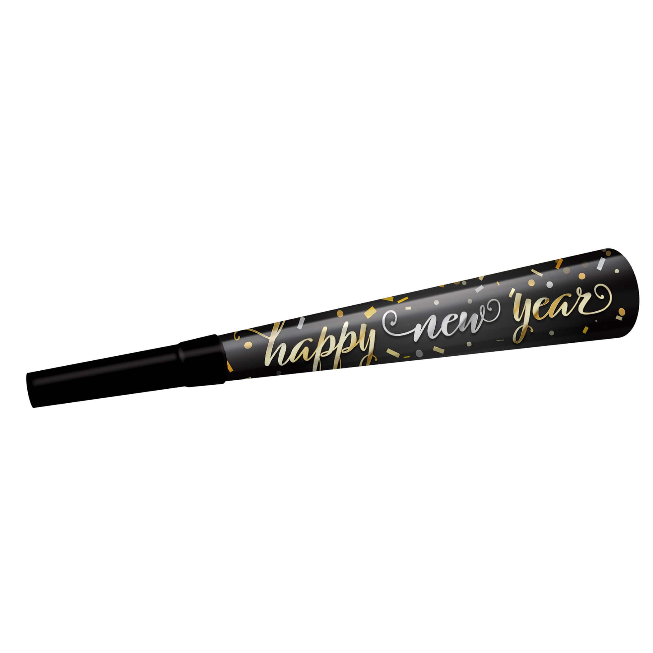 Beistle 9 Black Confetti New Year Horns 100ct  Michaels