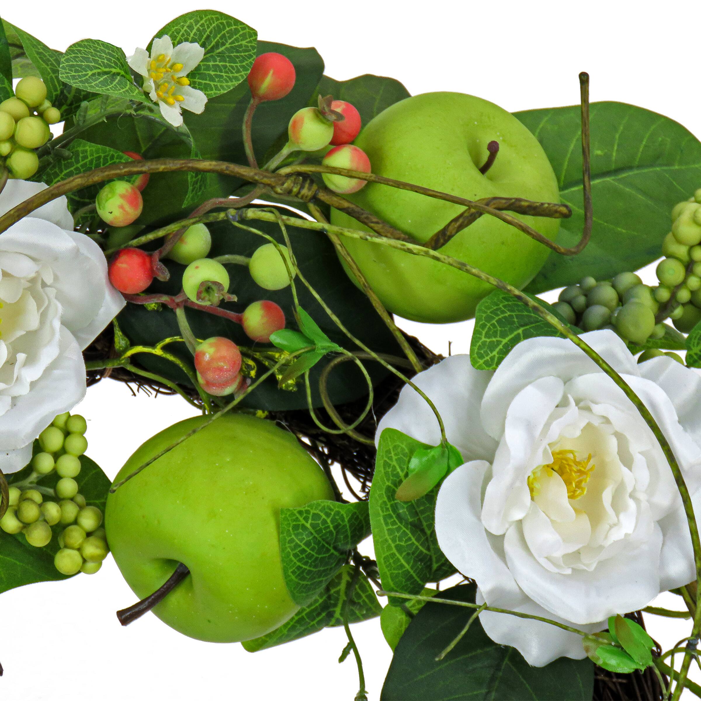 24'' Rose and Apples Wreath