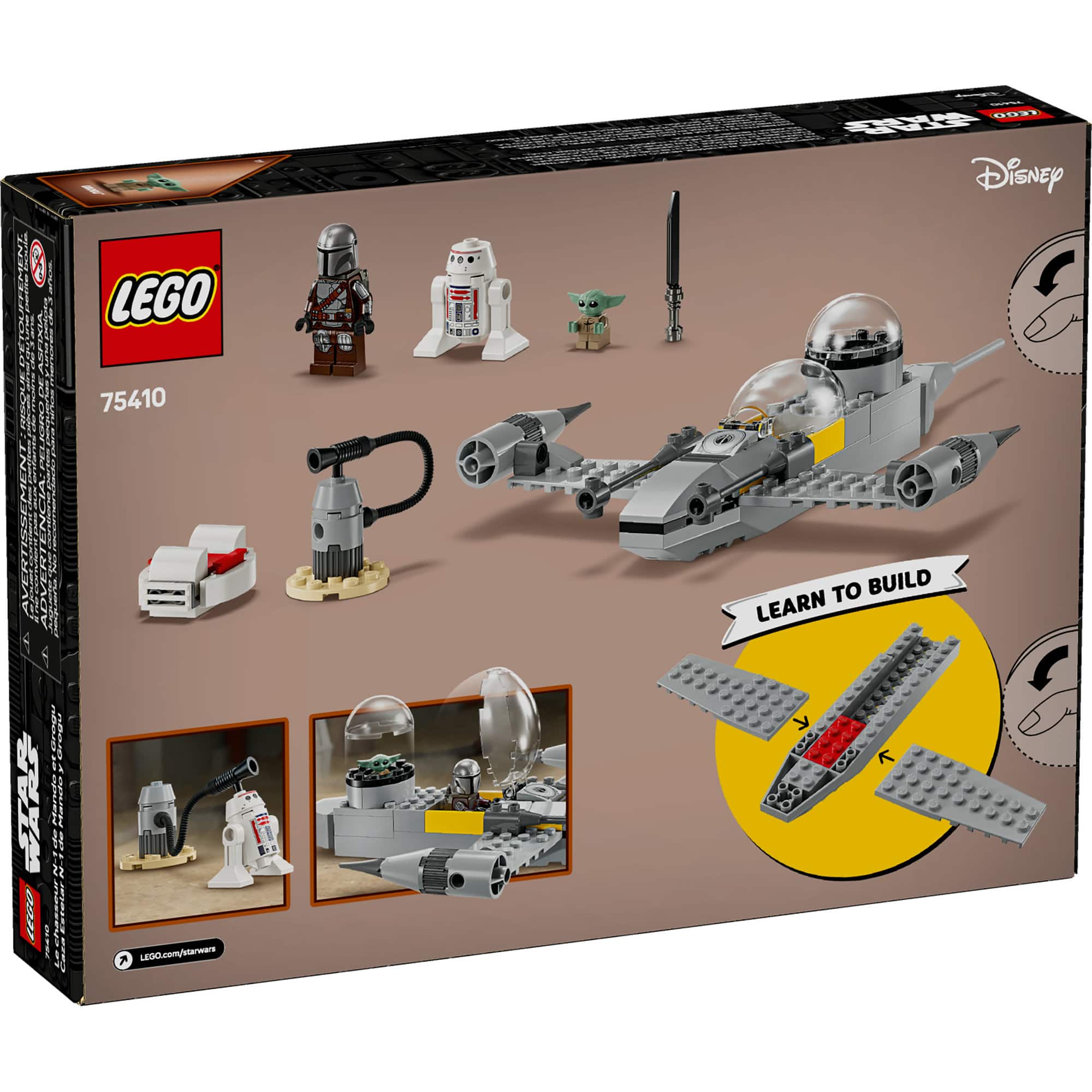 LEGO® Star Wars™ Mando and Grogu’s N-1 Starfighter™ Building Toy 75410