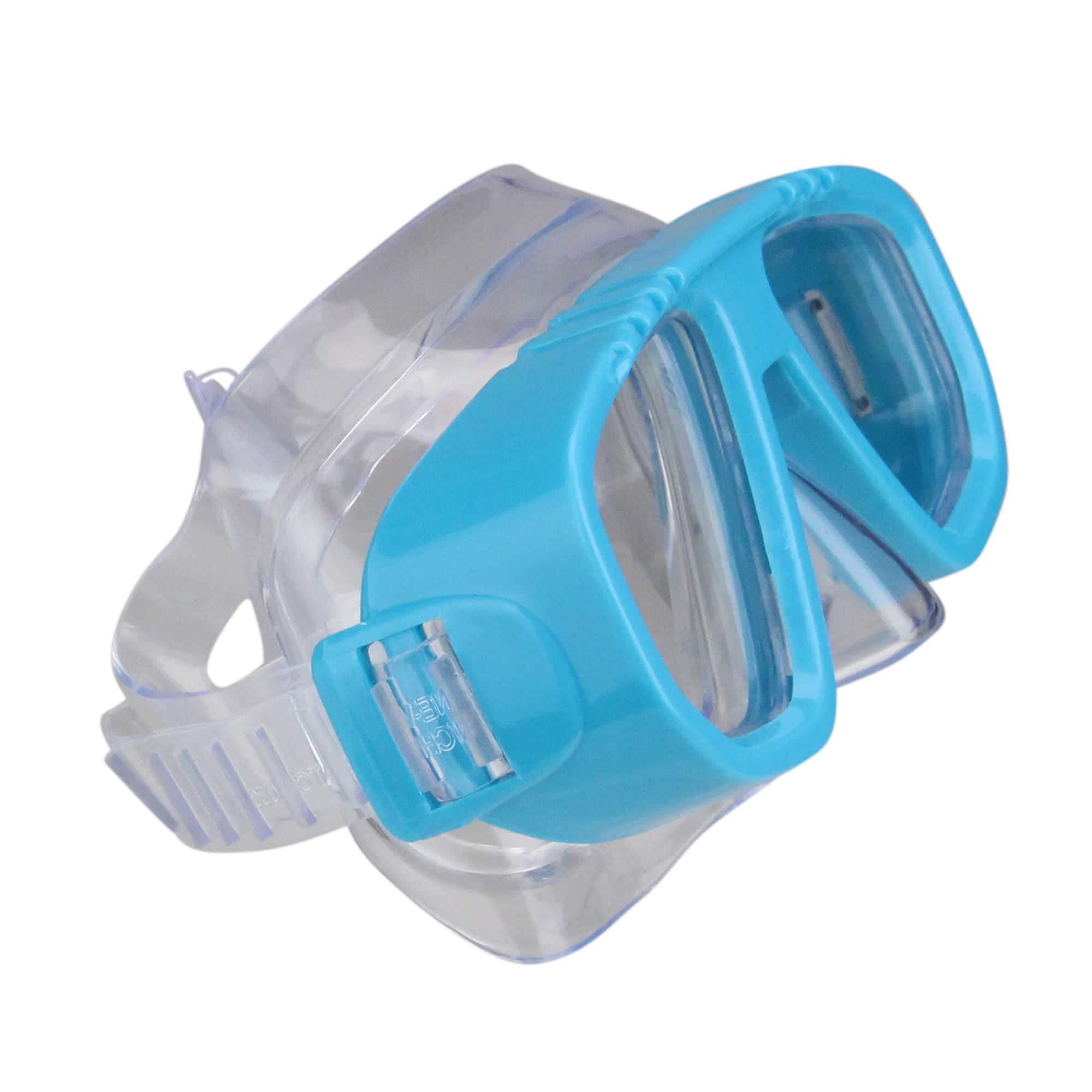 Swim Central 6.75" Sea Blue & Clear Recreational Swim Mask for Kids