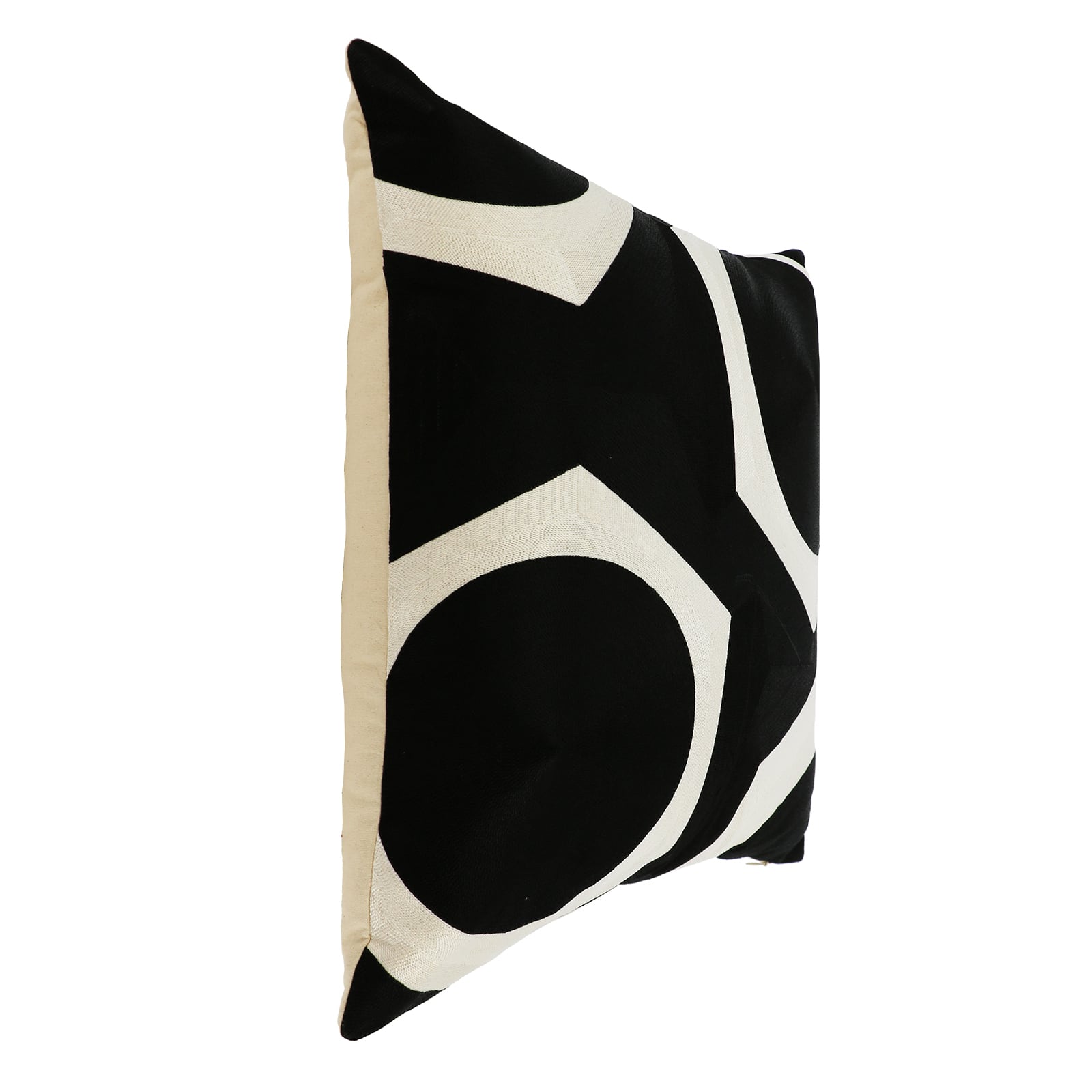 Jonathan Adler x Michaels 20" Black & White Big Dots Embroidered Pillow