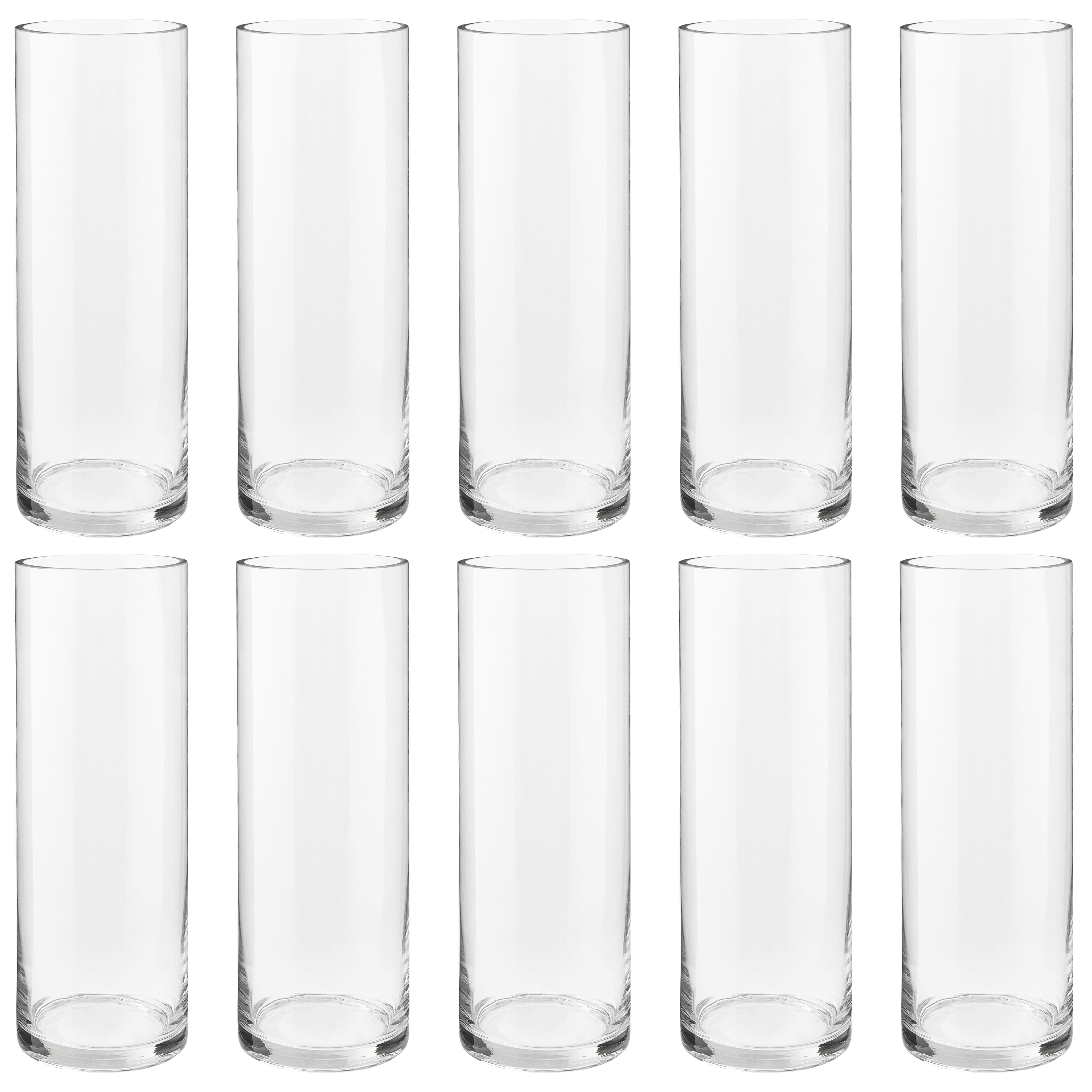 10 Pack: 15" Cylinder Glass Vase by Ashland™