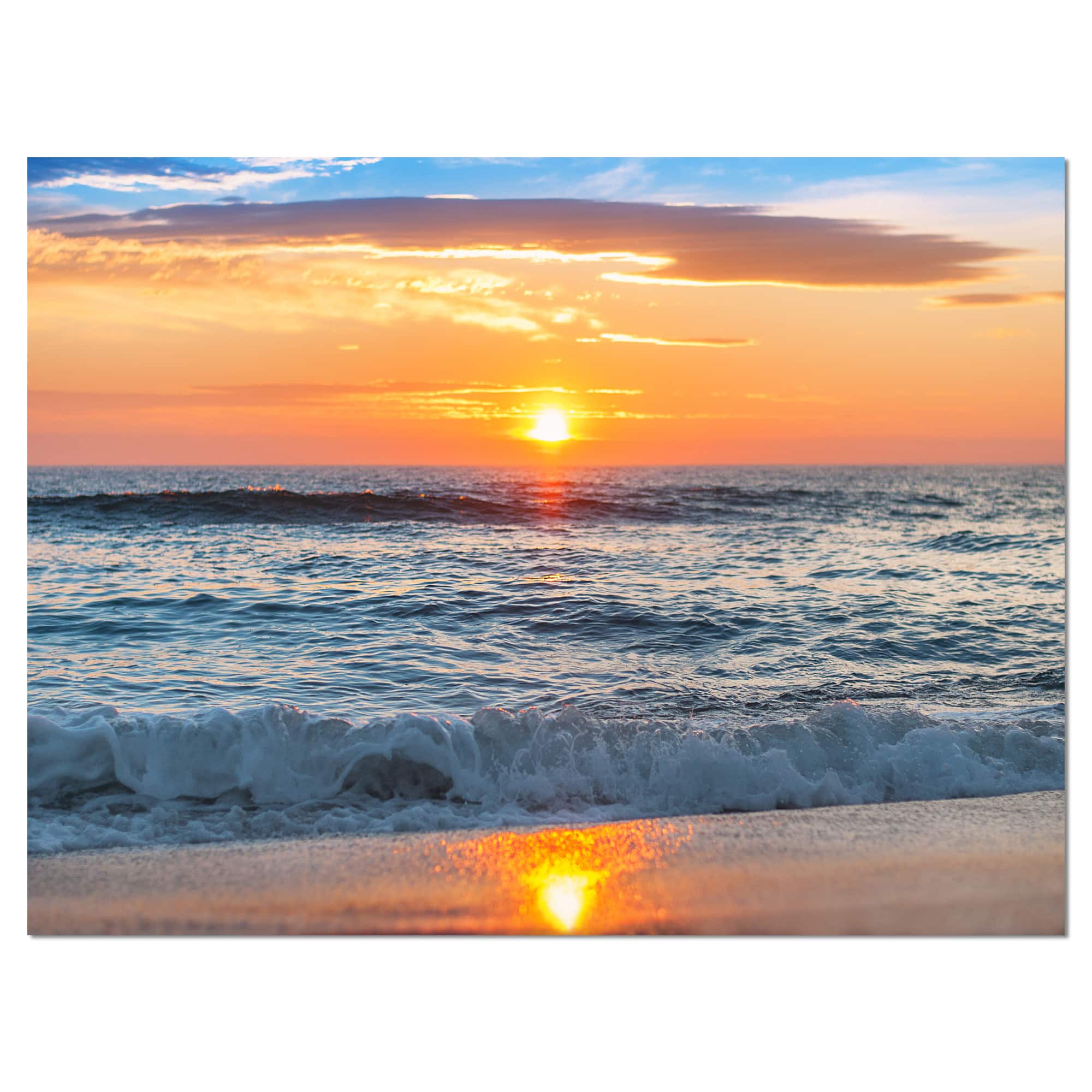 Designart - Beautiful Sunrise over the Horizon