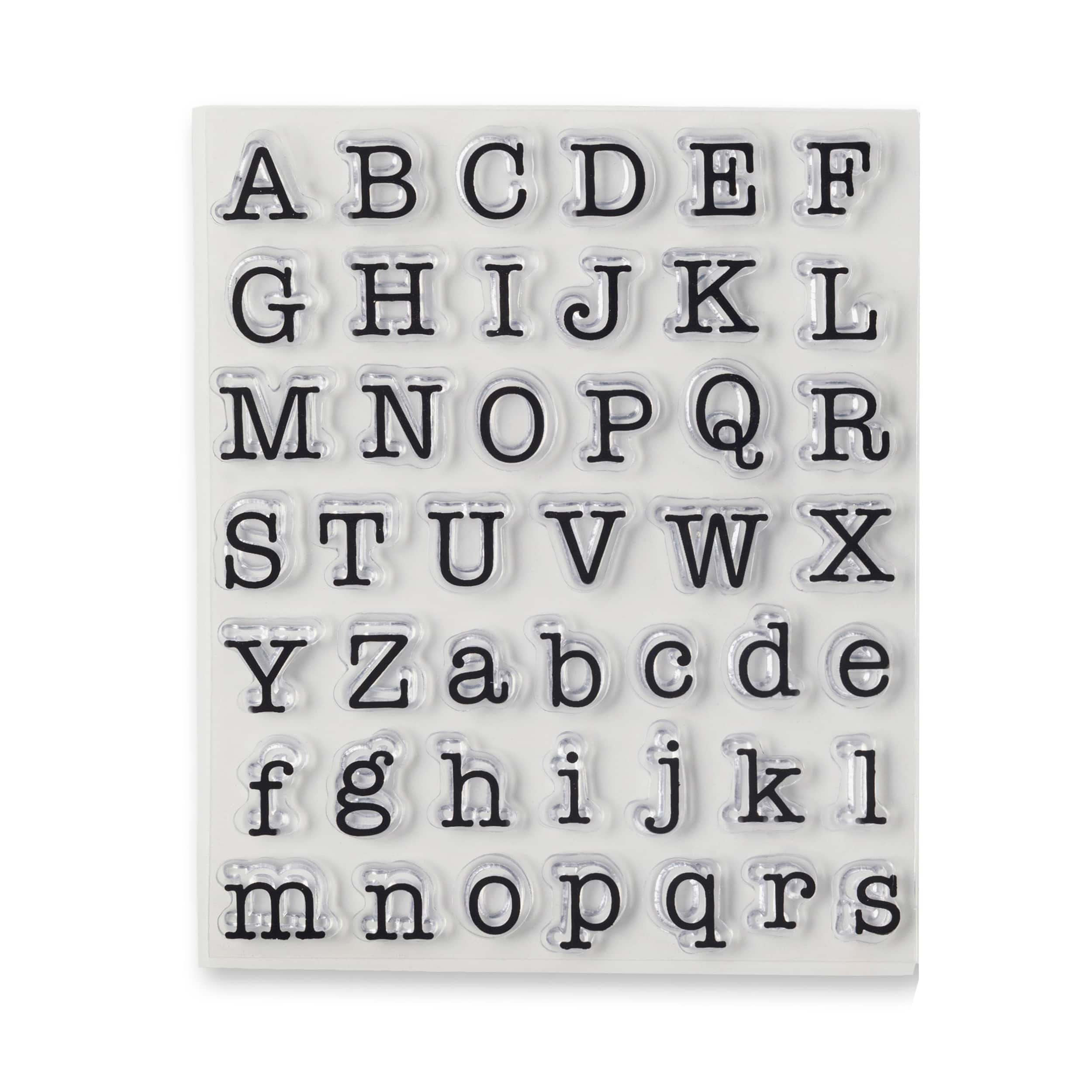 Typewriter Alphabet Clear Stamps by Recollections™