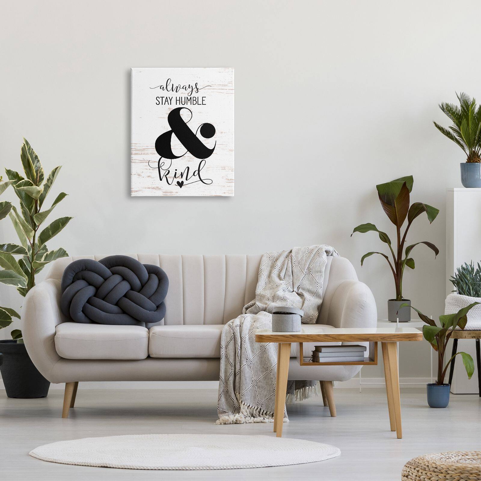 Stupell Industries Always Stay Humble And Kind Canvas Wall Art