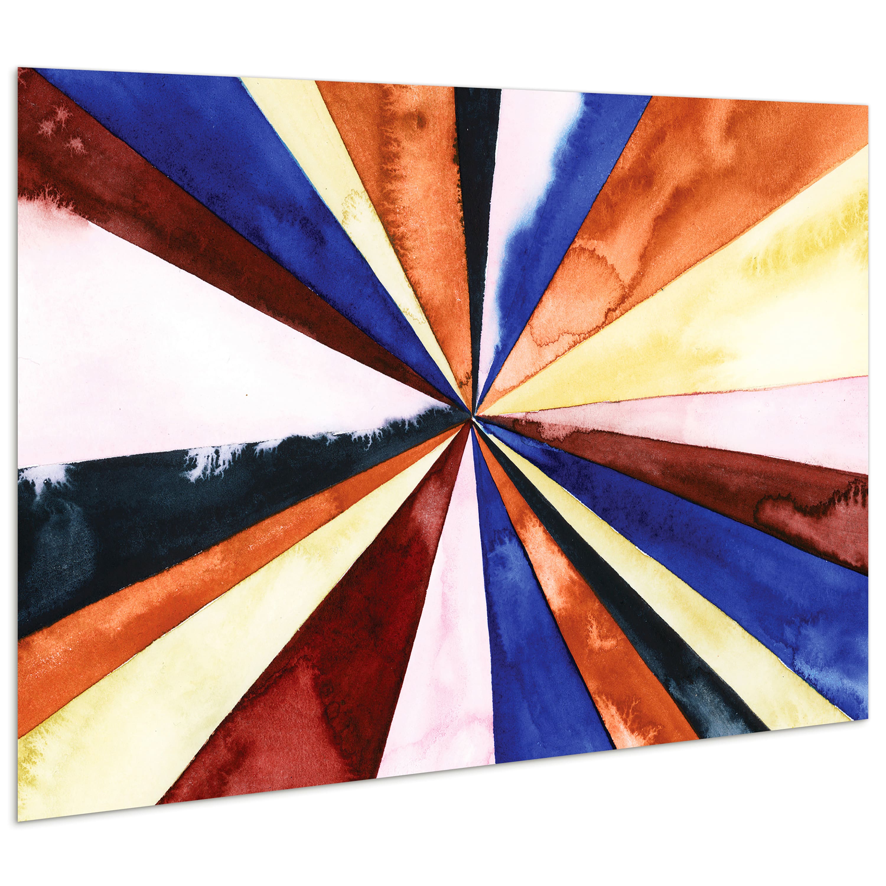 Empire Art Direct 48" x 32" Desert Layers 3 Frameless Free Floating Tempered Art Glass Wall Art