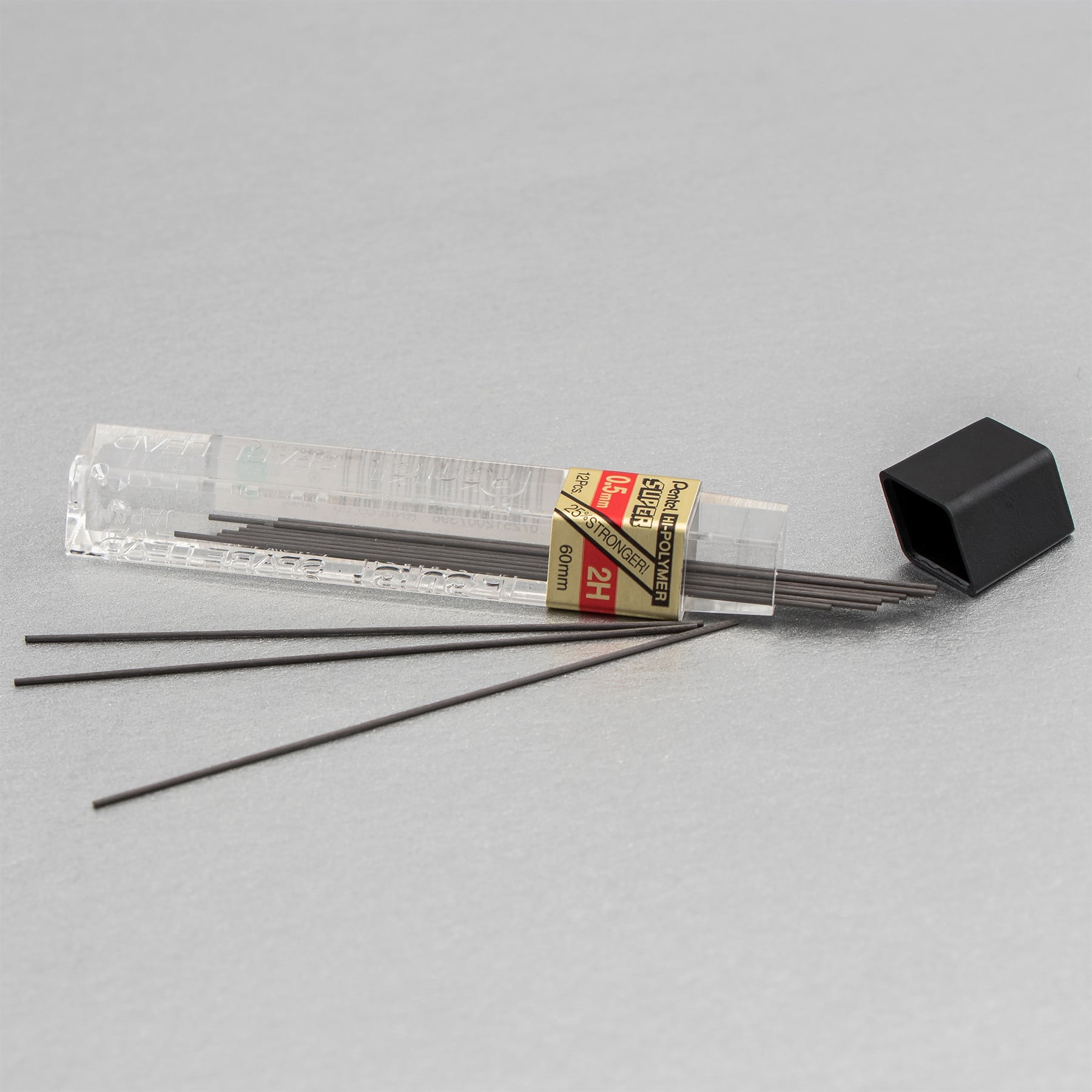 Pentel® Super Hi-Polymer® Fine 0.5mm Pencil Lead Refills, 12 Packs of 12