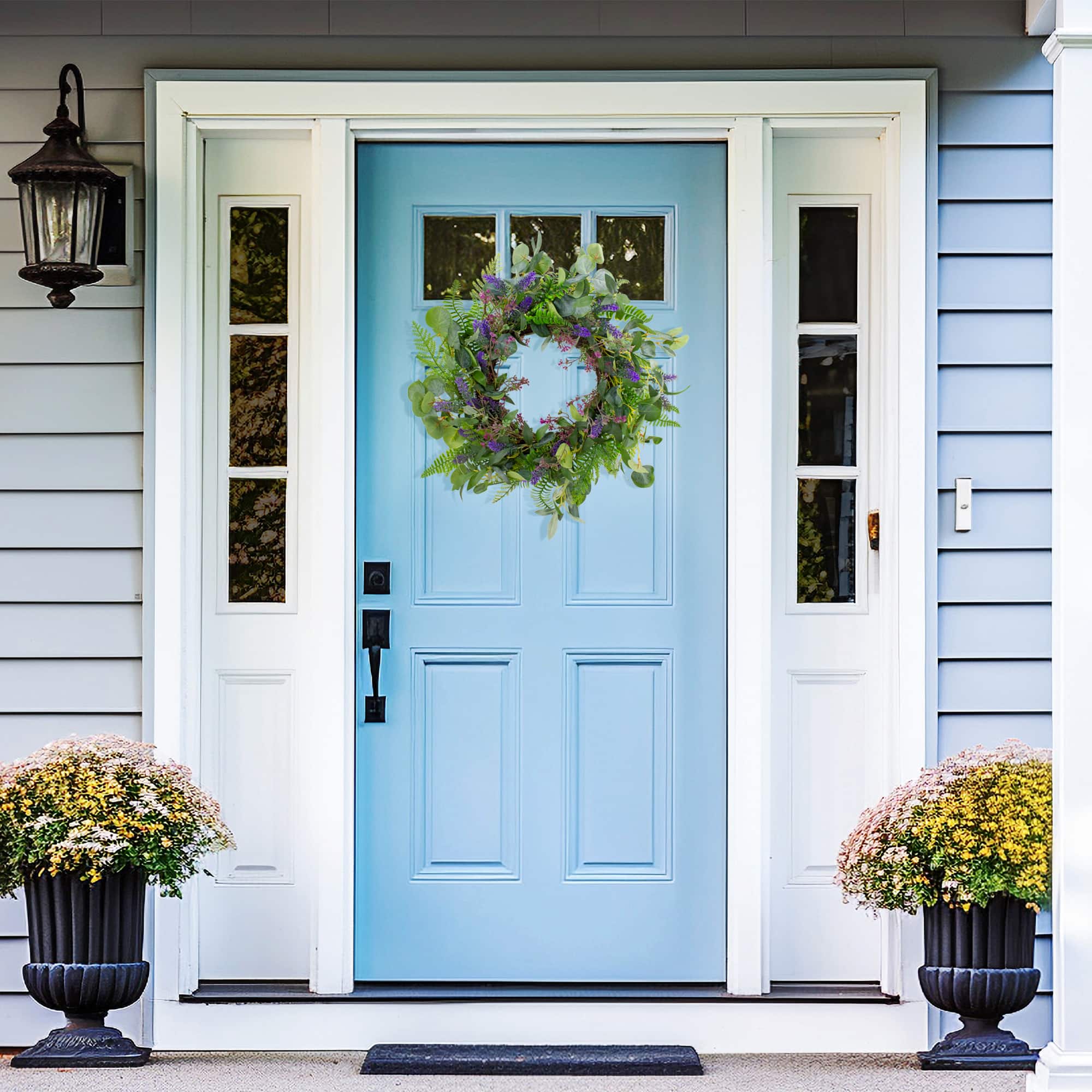 22" Lavender & Greenery Wreath