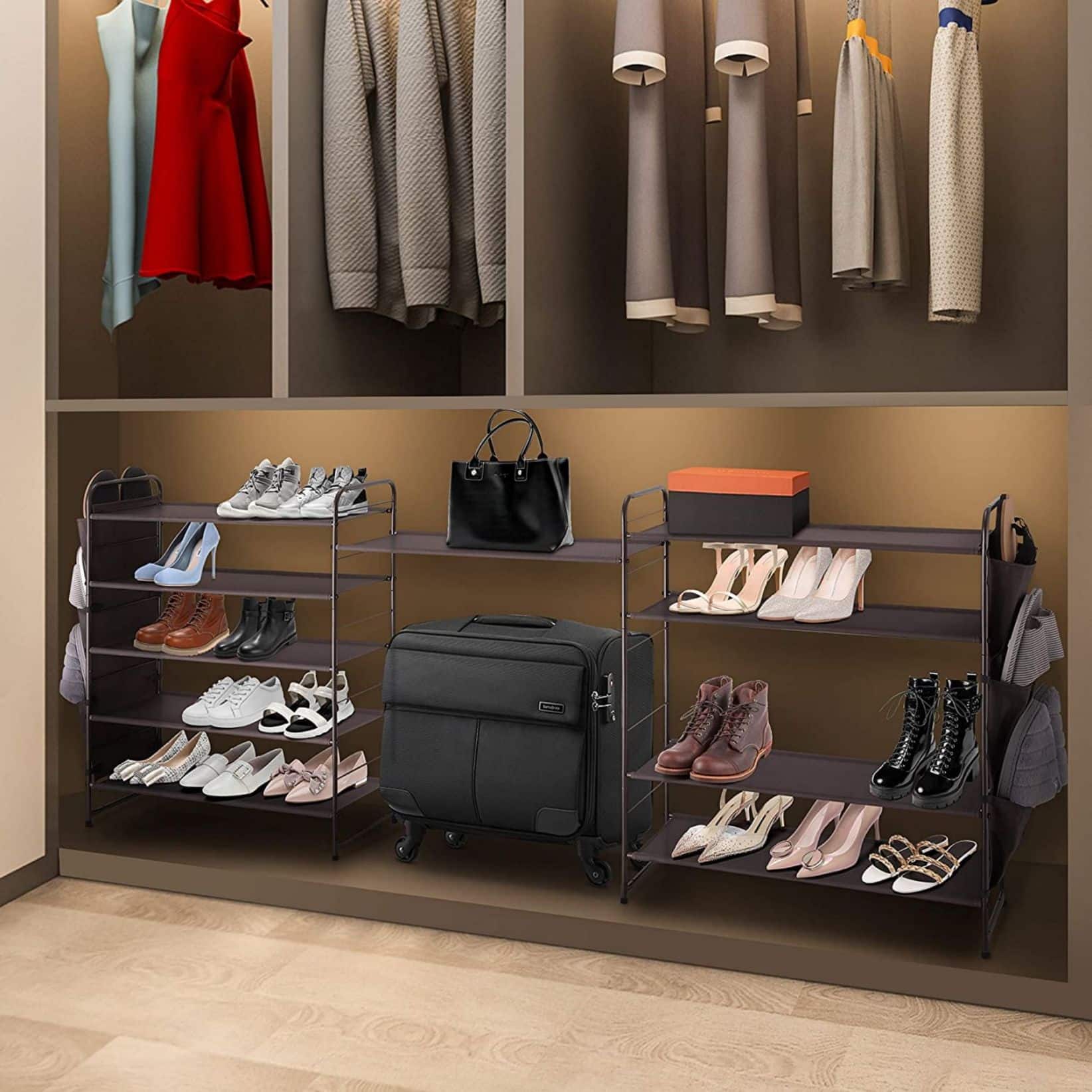 NEX™ Oumilen Bronze -Tier Stackable Shoe Rack