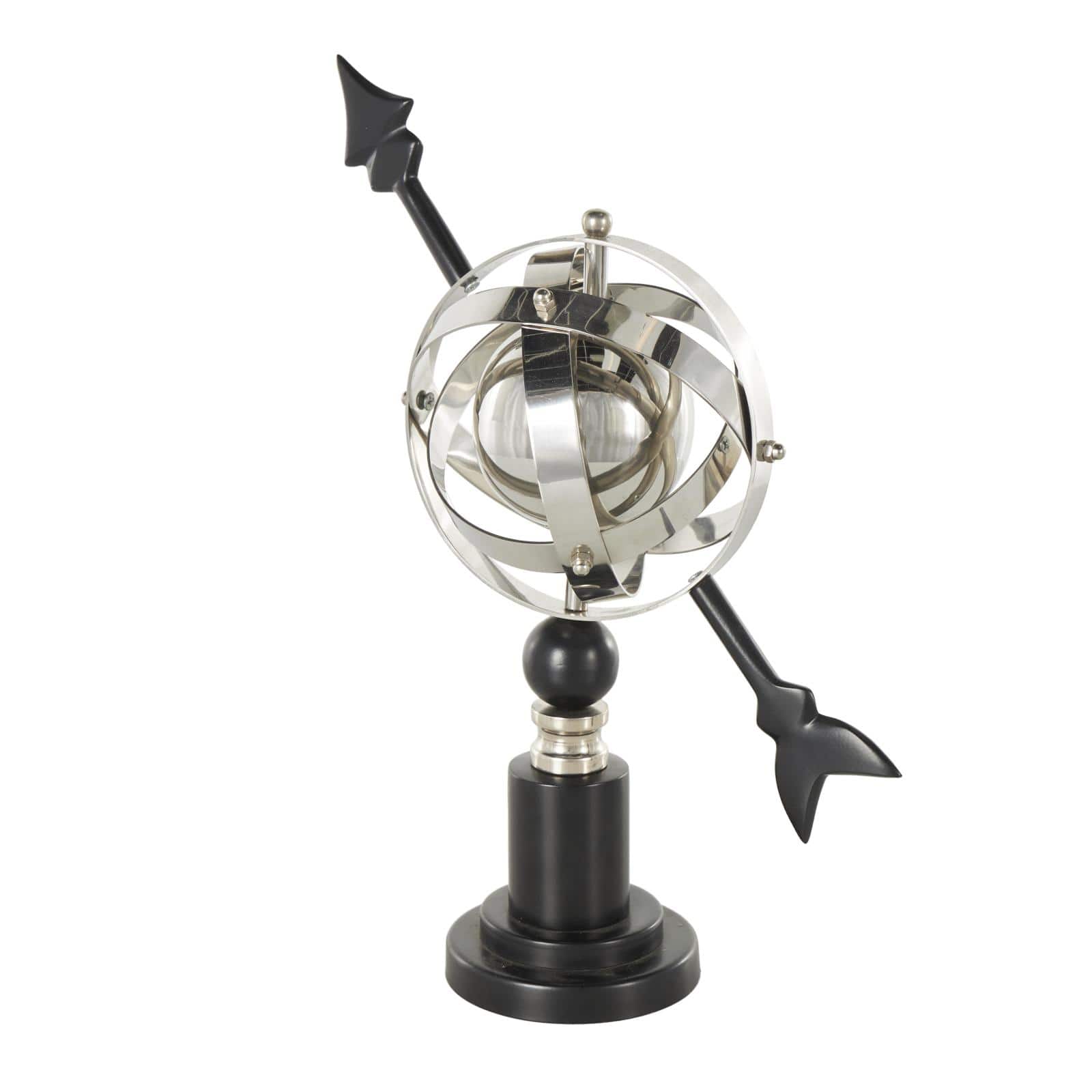 Black Stainless Steel Metal Armillary Globe