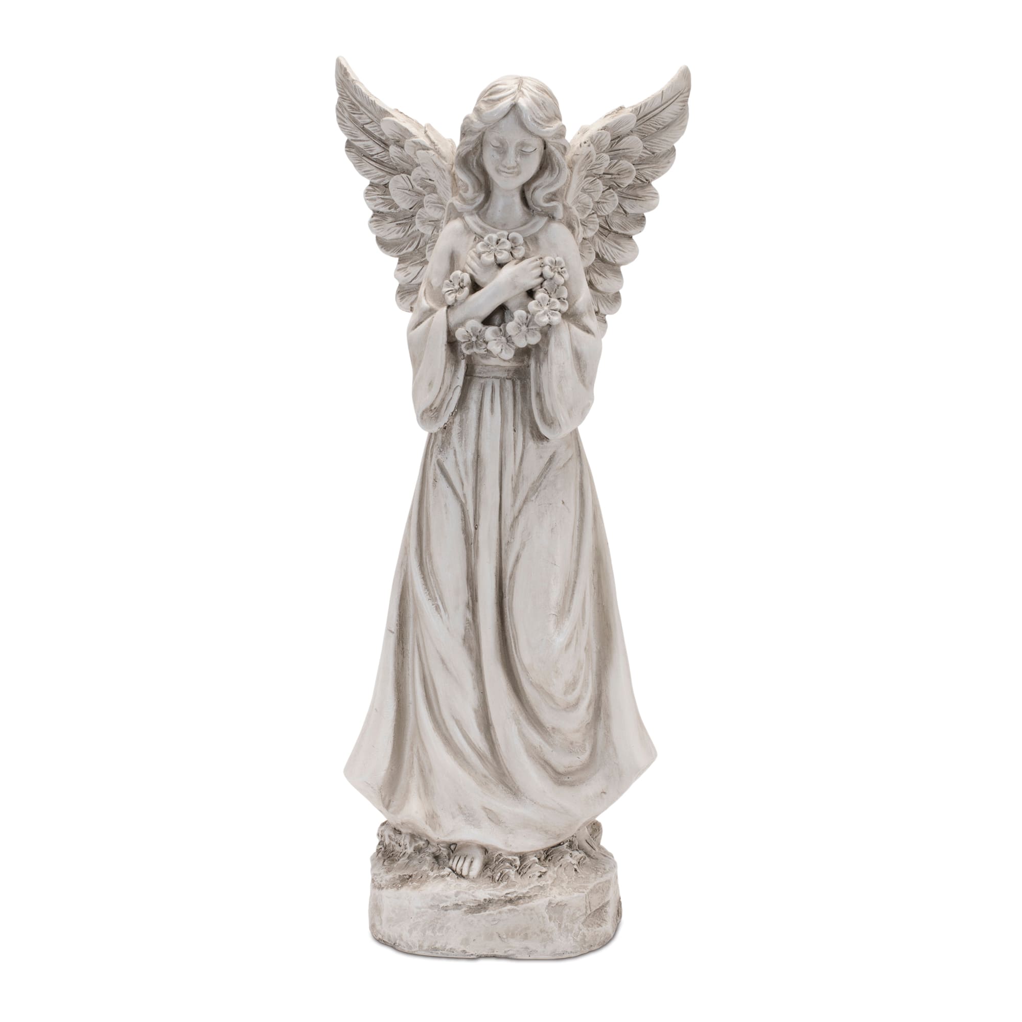 Floral Angel Statue Set