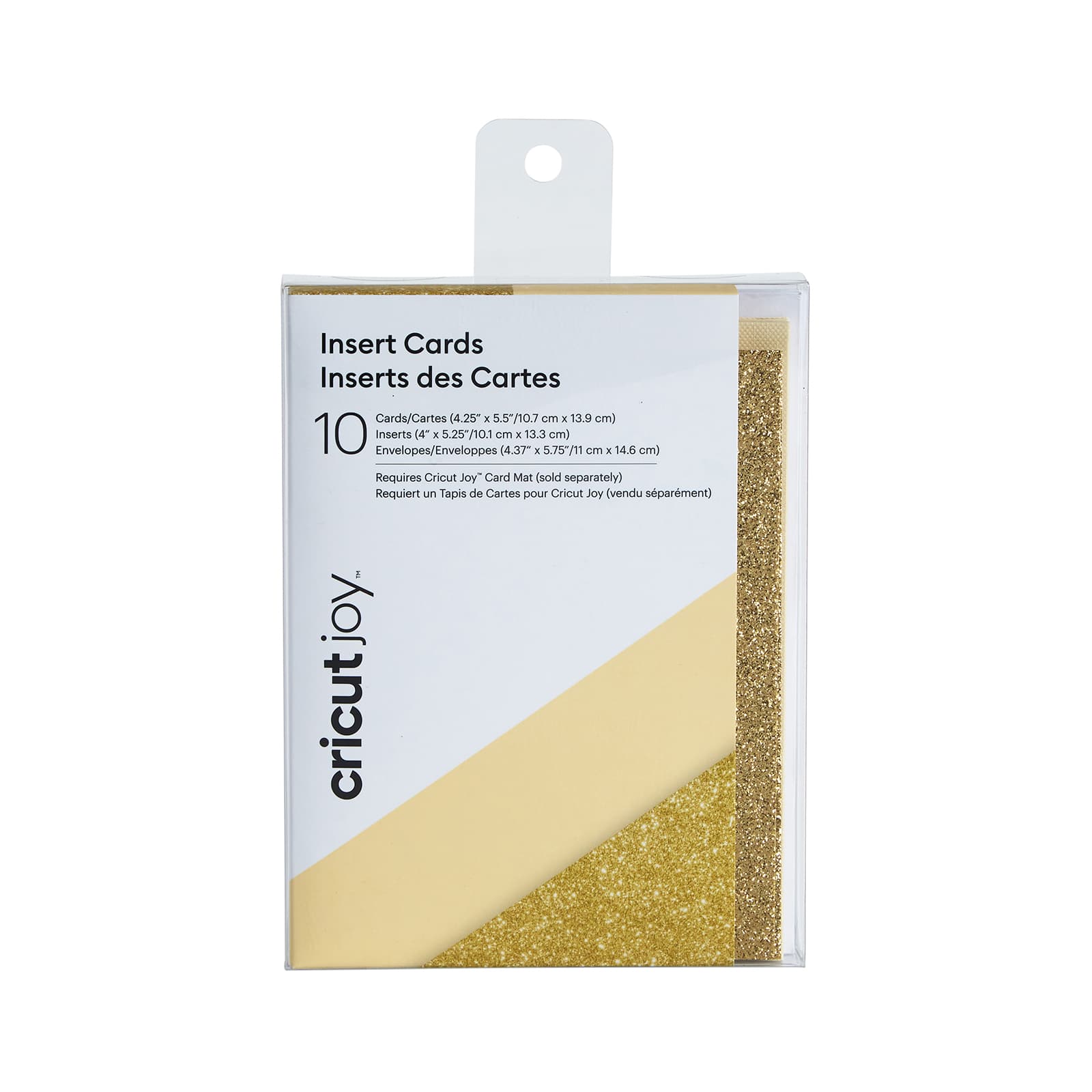 Cricut Joy™ Insert Cards Cream & Gold Glitter