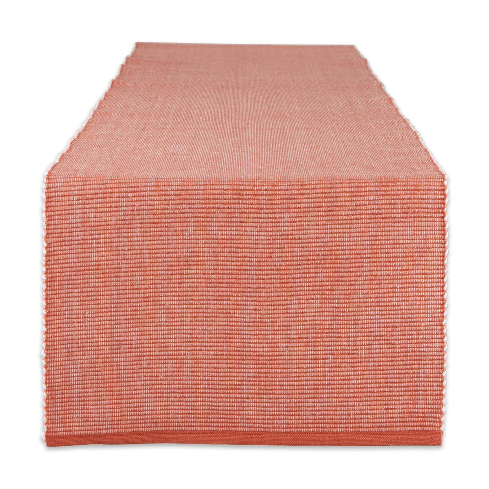 DII® 72" Vintage Red & White 2-Tone Ribbed Table Runner