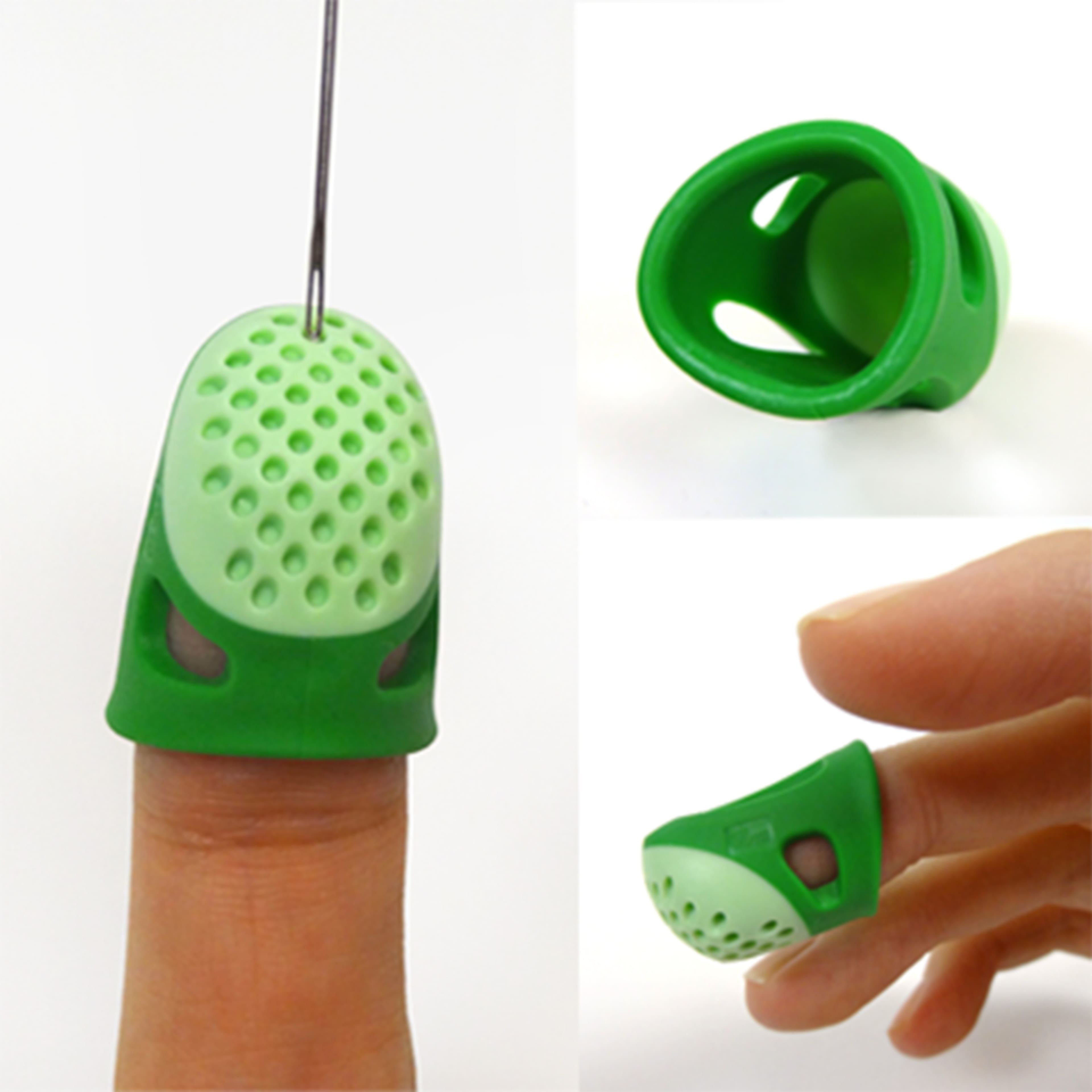 Dritz® Green Medium Soft Comfort Thimbles, 12ct.