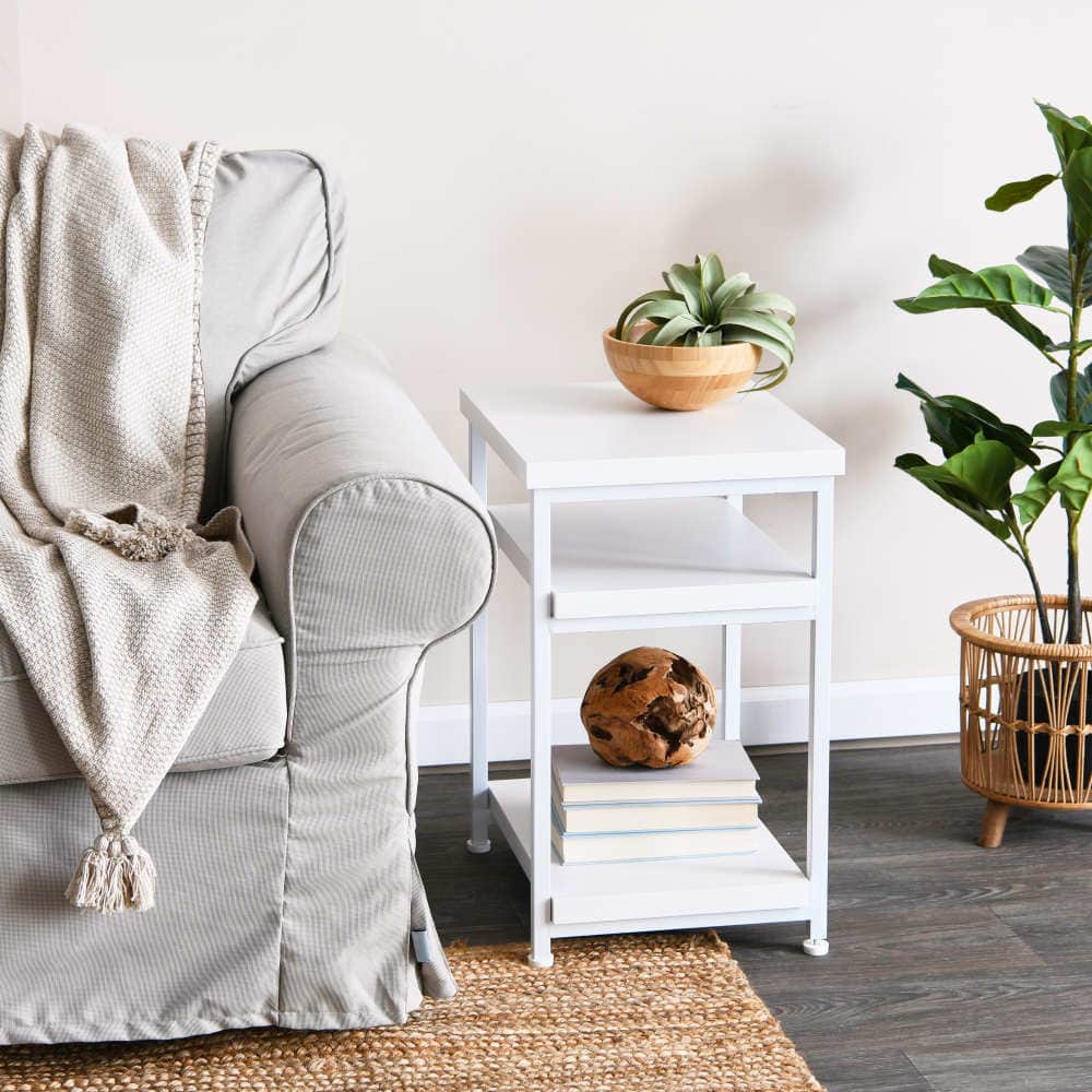 Household Essentials Jamestown 2-Shelf End Table