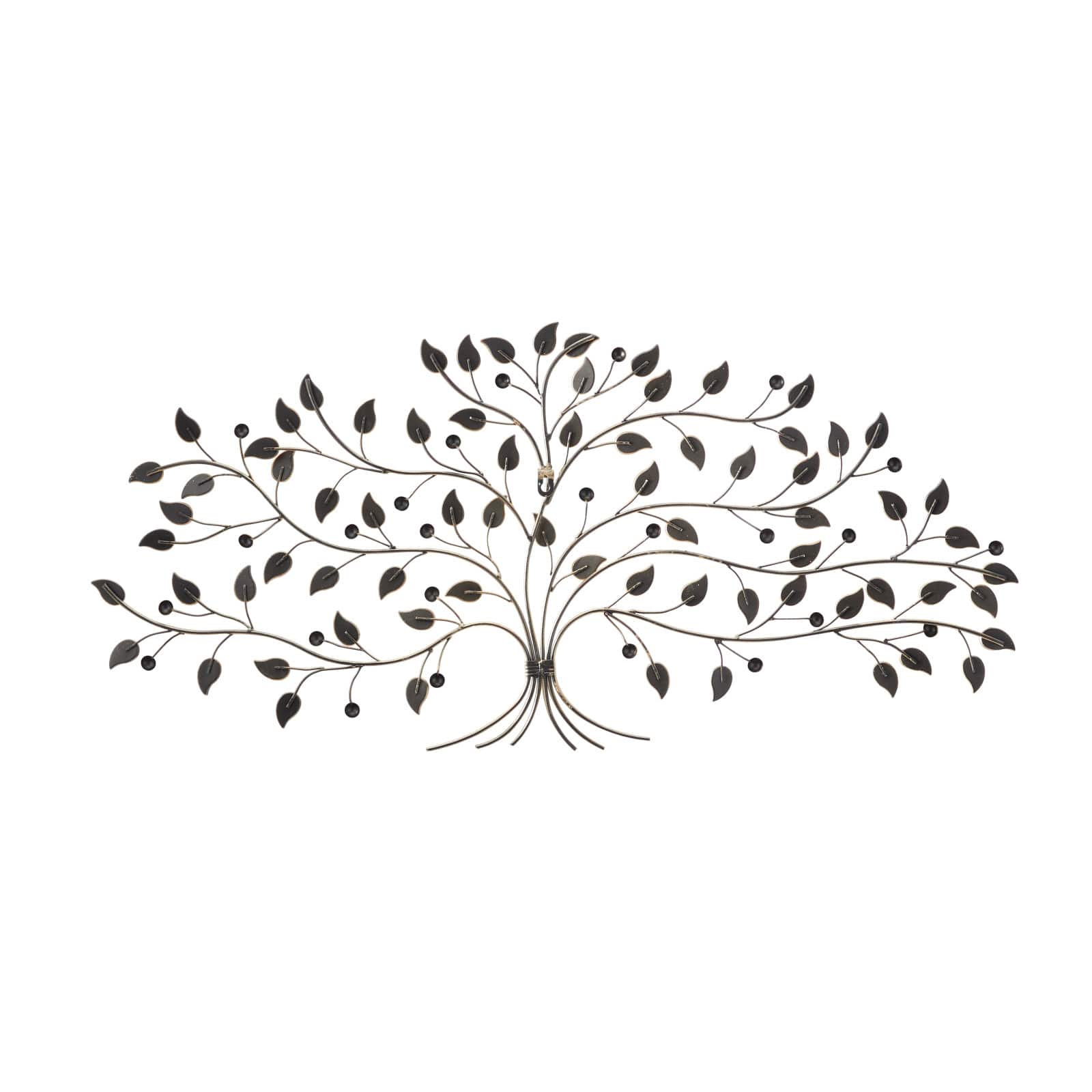 Silver Metal Bohemian Wall Decor, 35" x 2" x 16"
