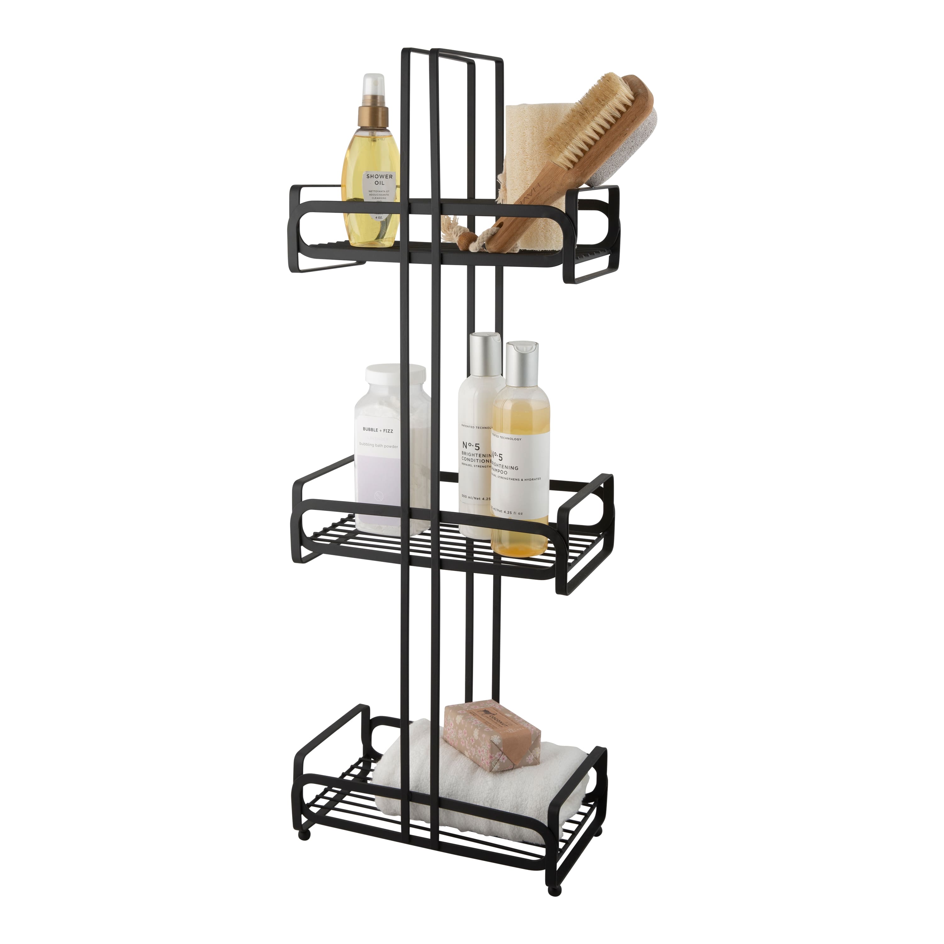 Elle Décor Noir Black 3 Tier Spa Tower