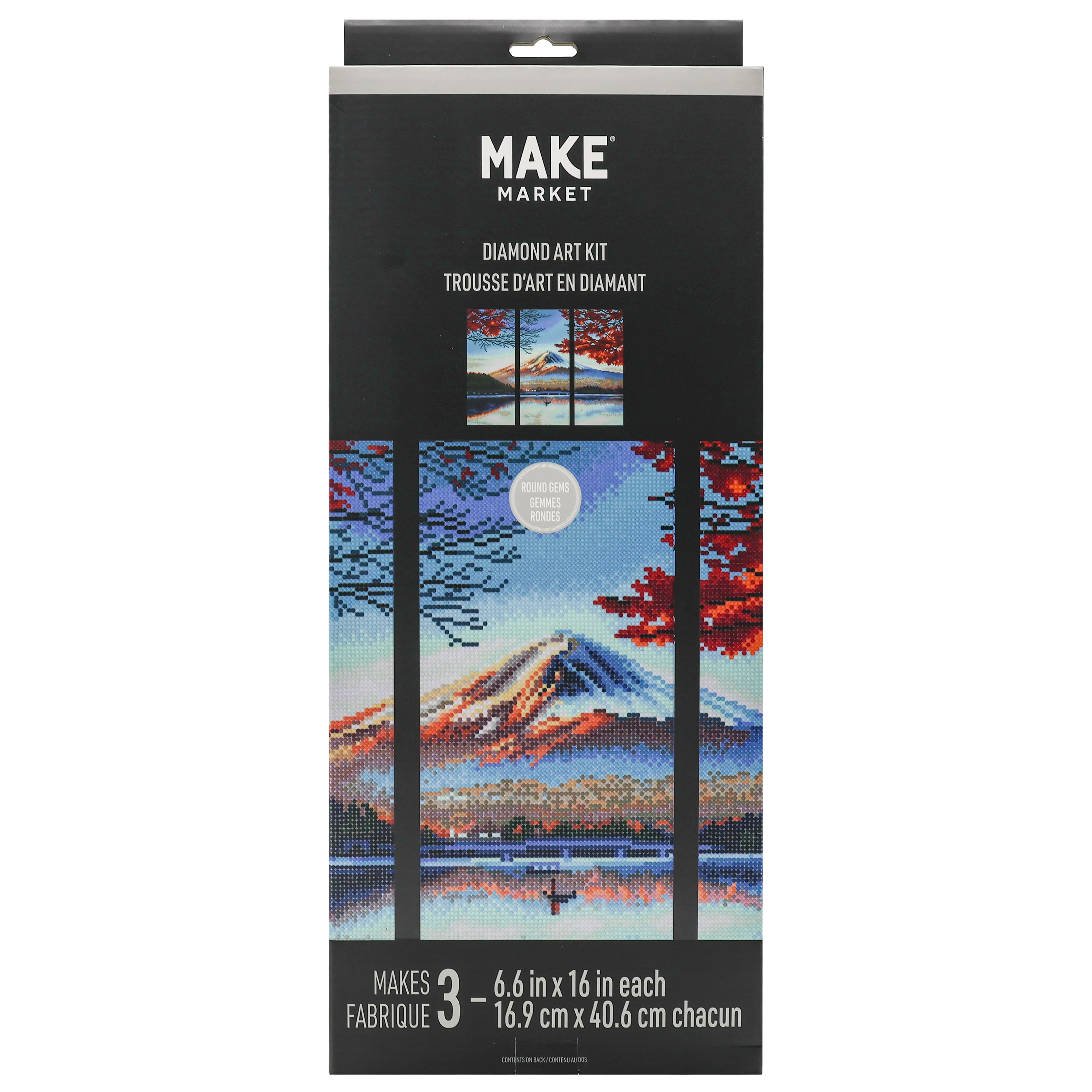Mount Fuji 3-Panel Diamond Art Kit by Make Market®