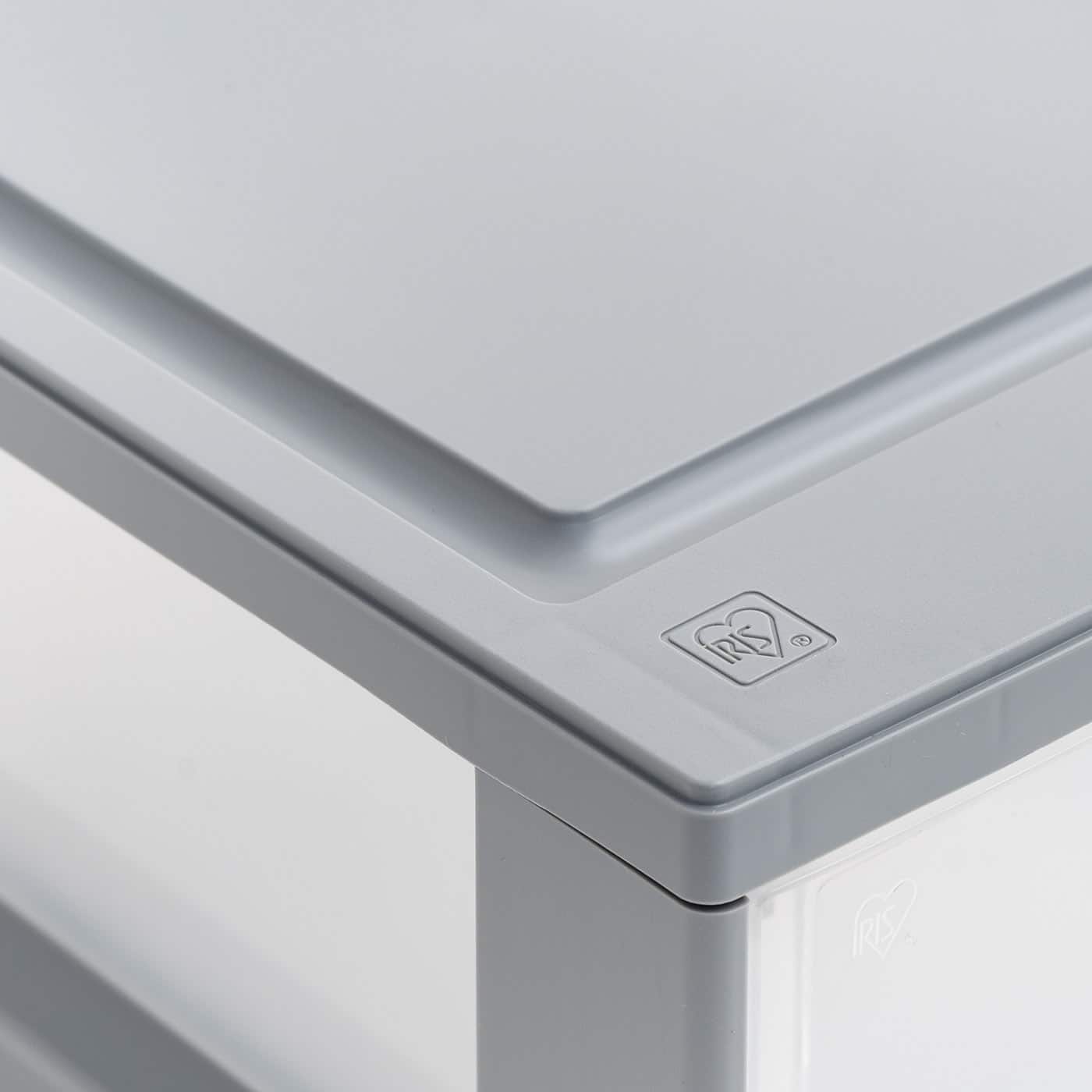 IRIS® 6qt. Gray Stackable Storage Bin with Clear Drawer