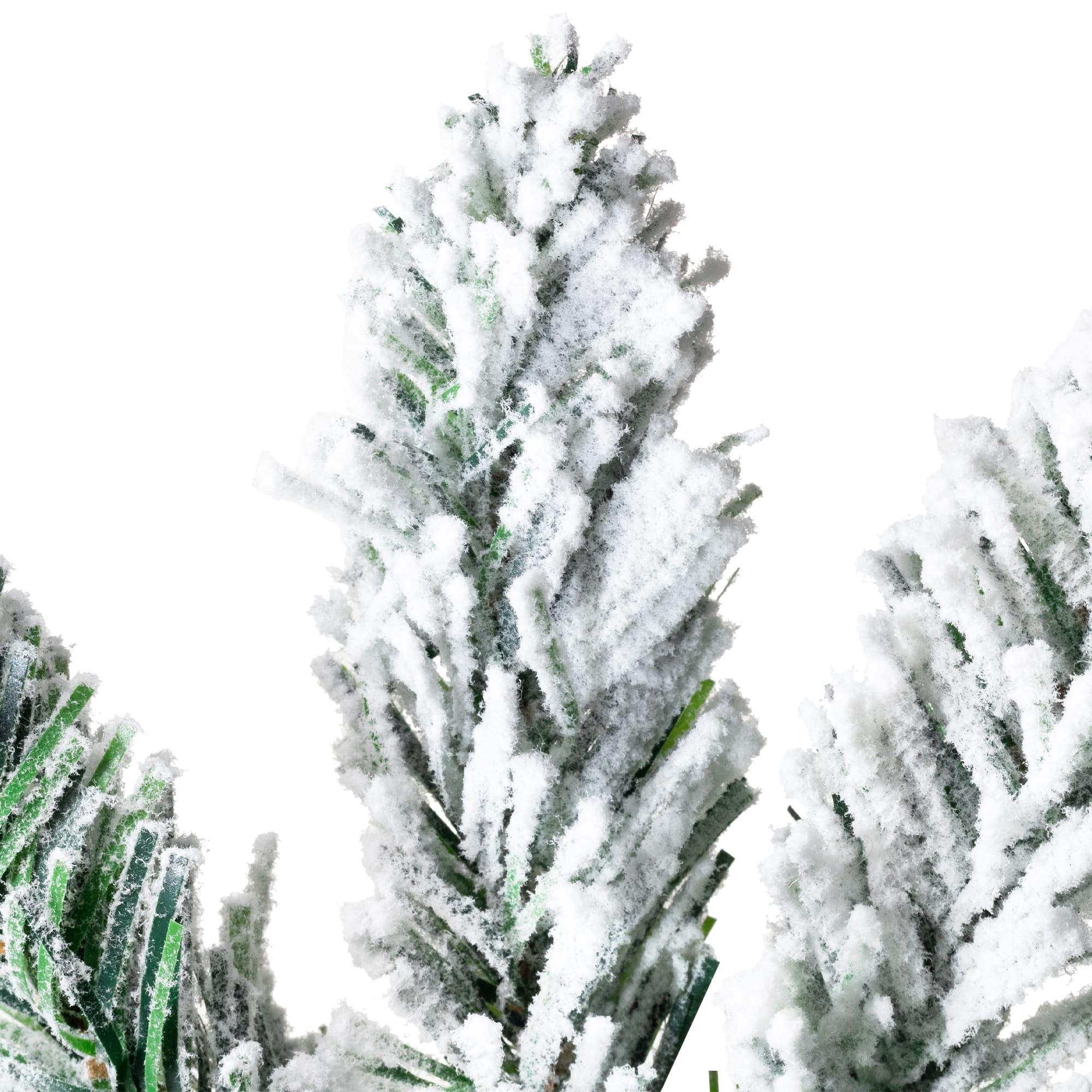 3ft. Unlit Frosted Pine Artificial Christmas Tree in Burlap Base