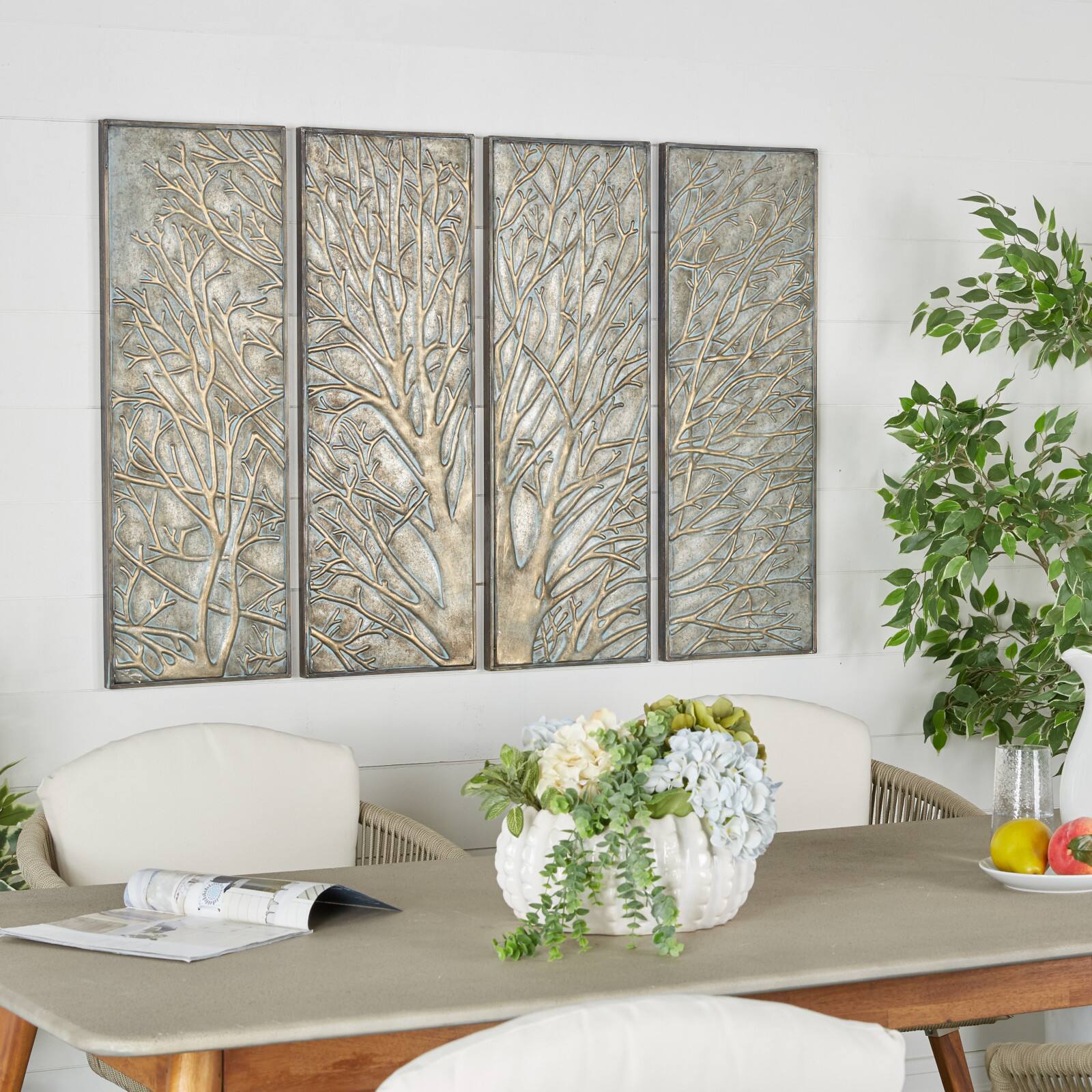 Green Metal Rustic Wall Décor Accent Set