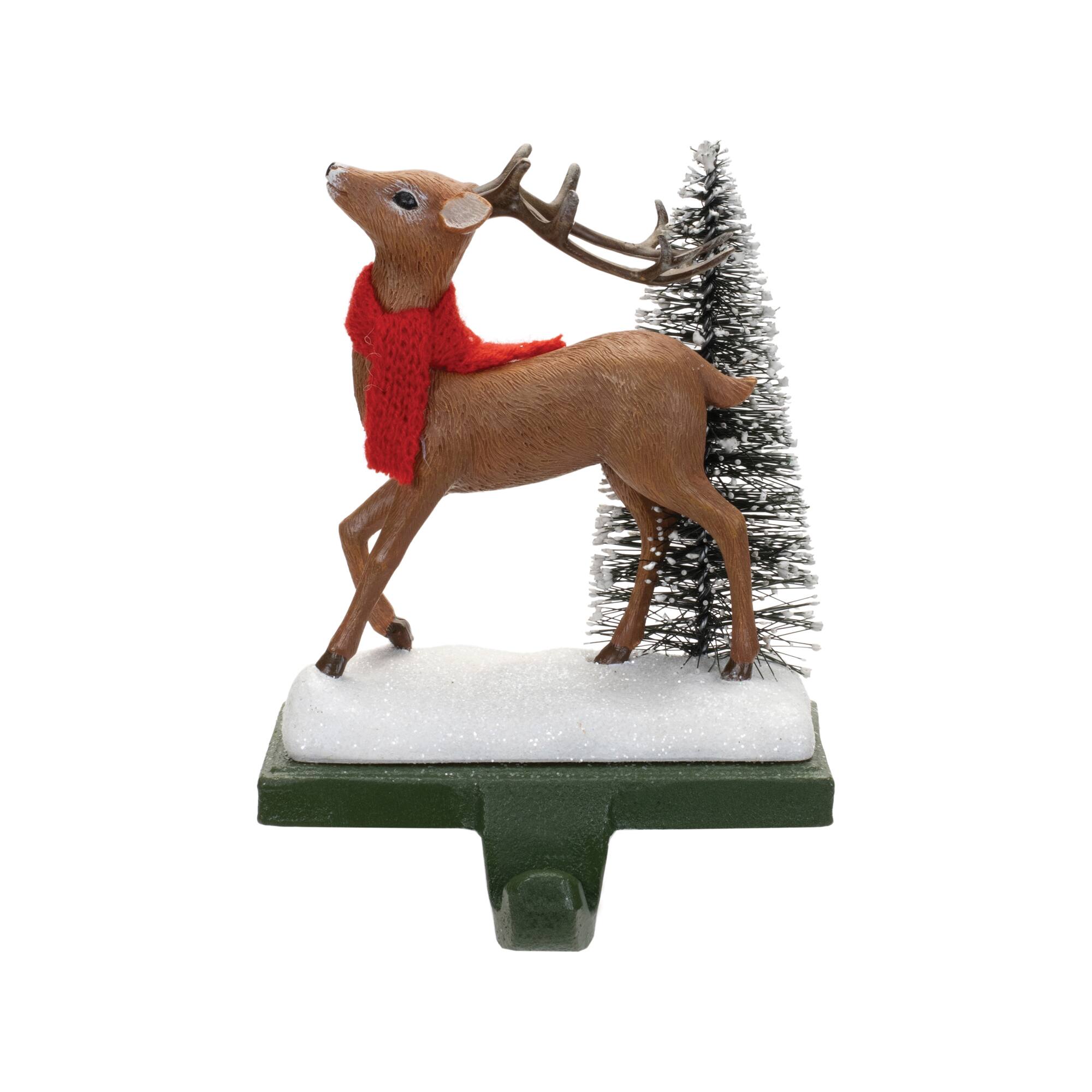 Melrose 5" Woodland Deer Stocking Holders Set