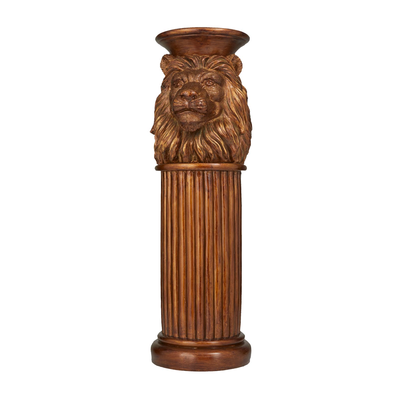 Bronze Polystone Traditional Pedestal Table
