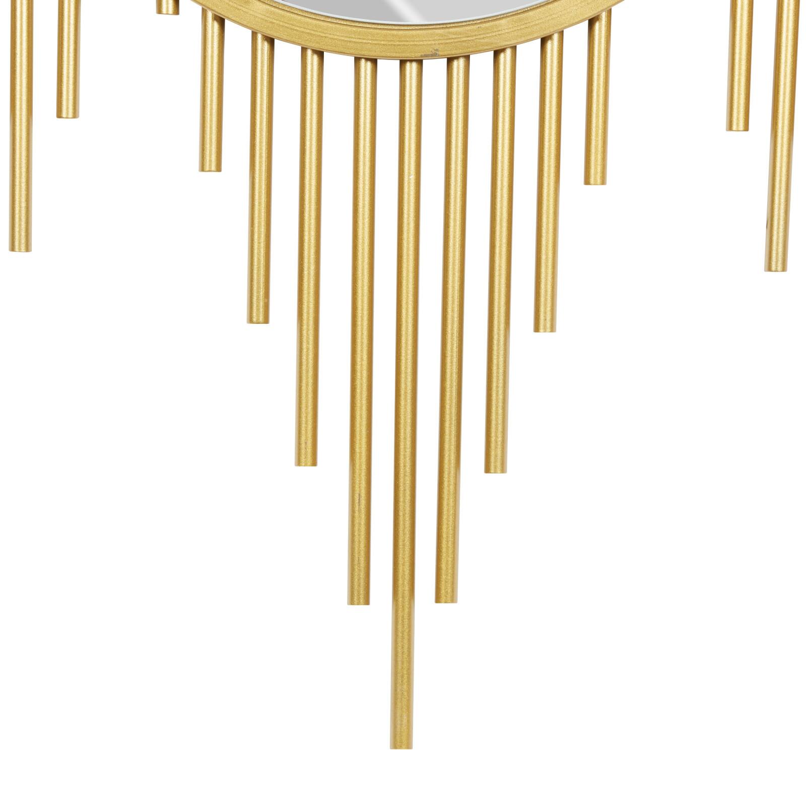 CosmoLiving by Cosmopolitan 39" Gold Metal Contemporary Wall Mirror Décor