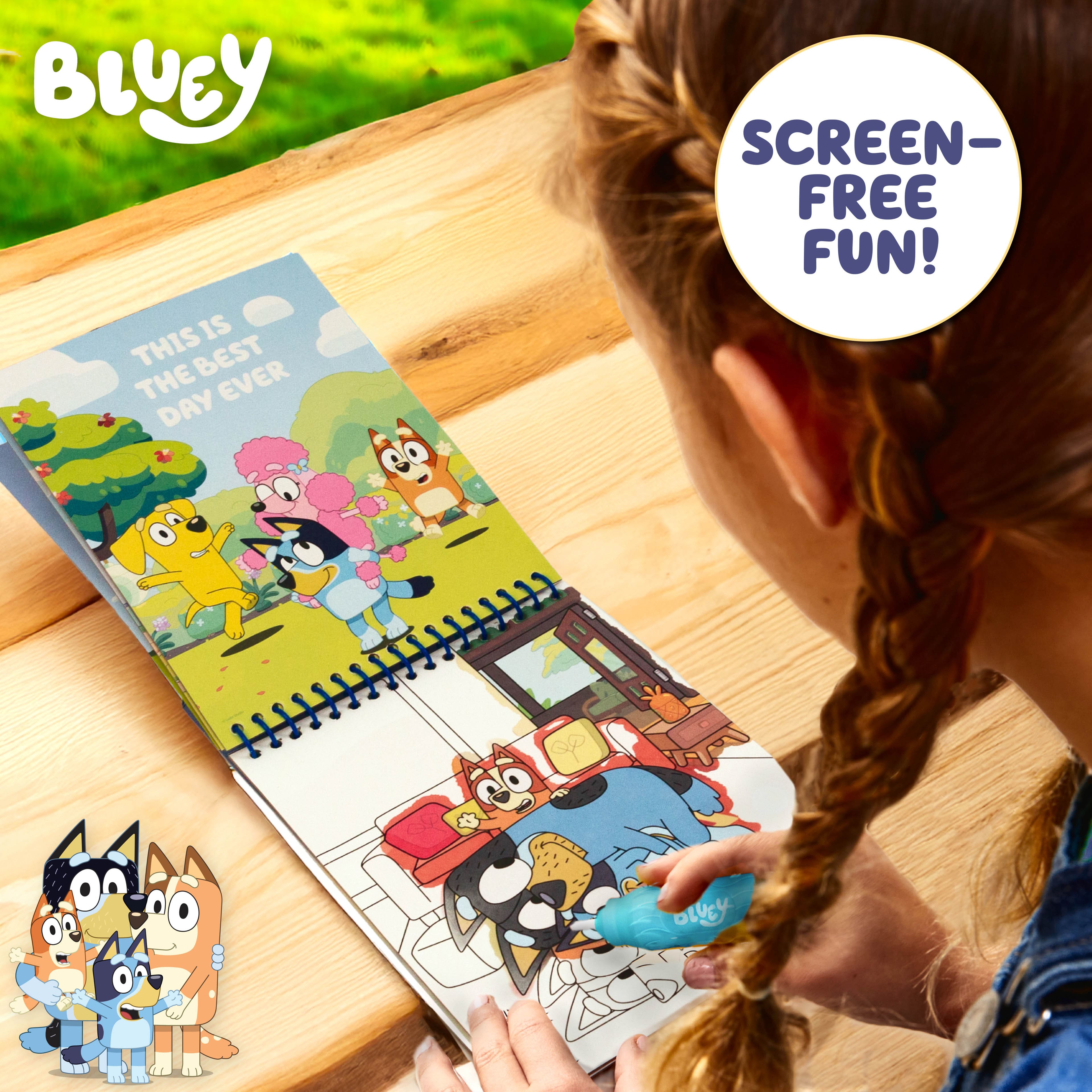 Bluey Friends Forever Aqua Art