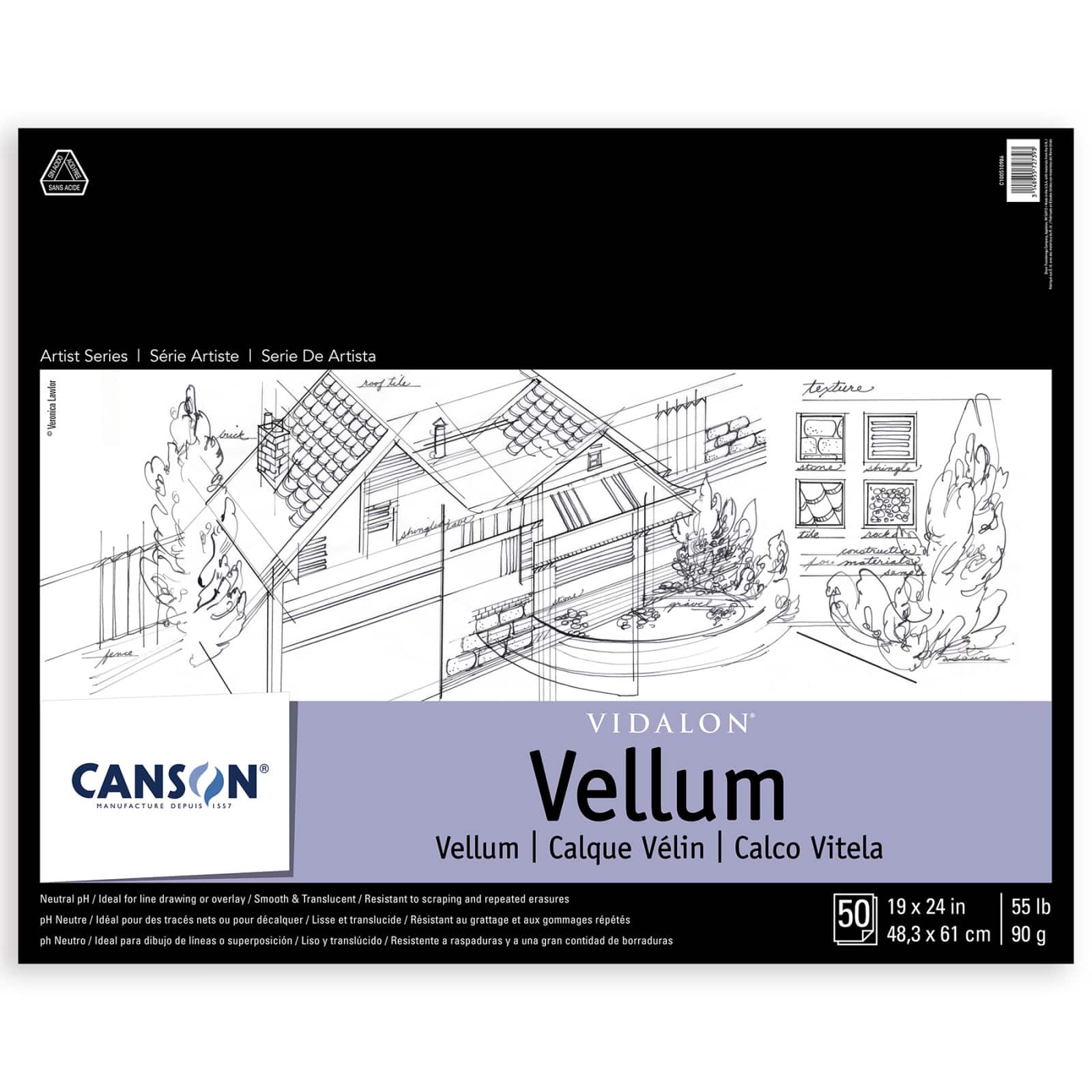 Canson® Artist Series Vidalon® Vellum Tracing Paper