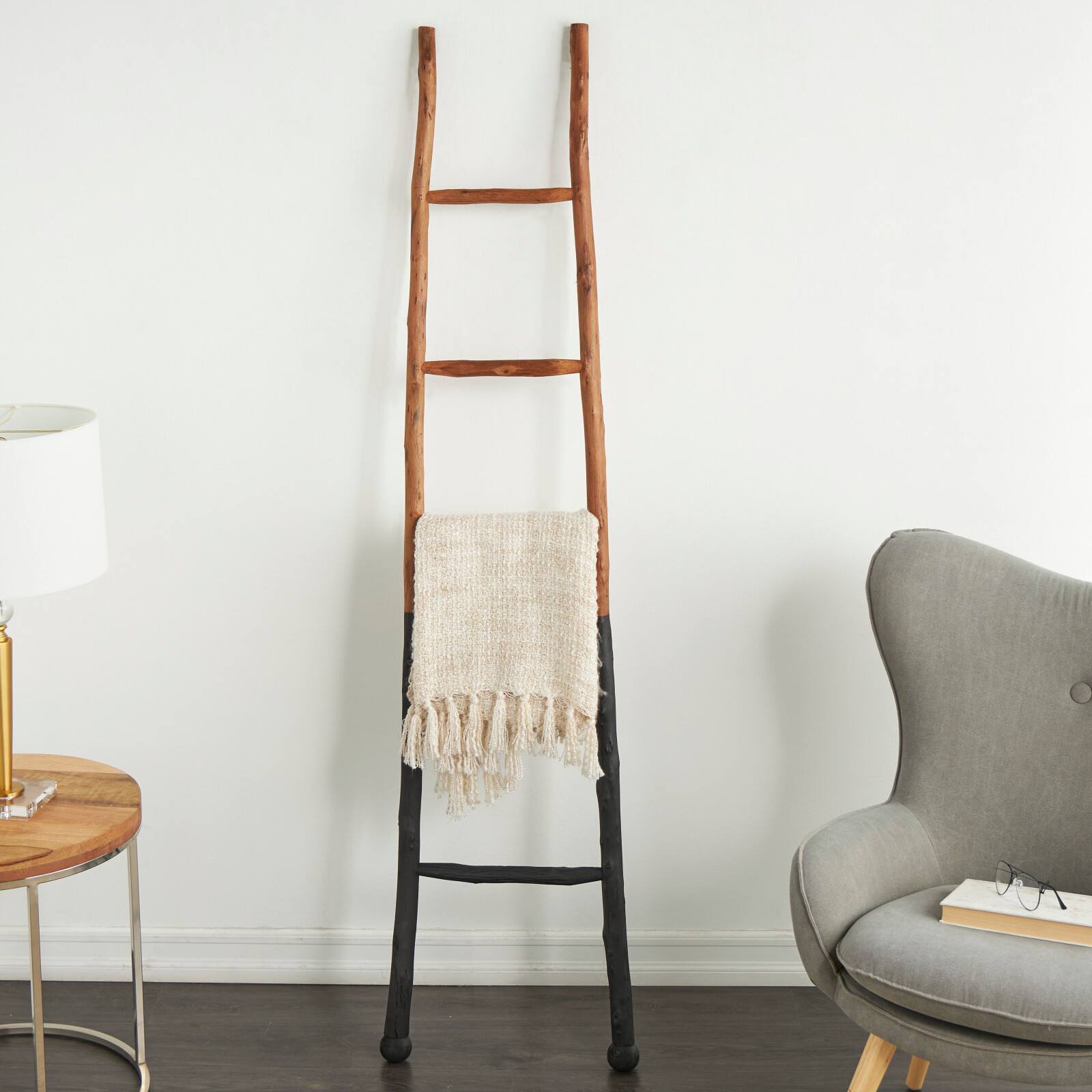 6ft. Handmade Slanted Wood Ladder