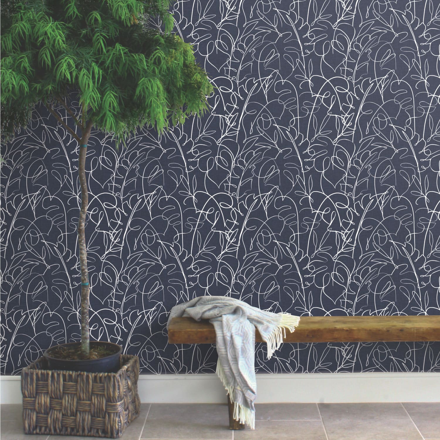 RoomMates Tamara Day Tropical Signature Peel & Stick Wallpaper