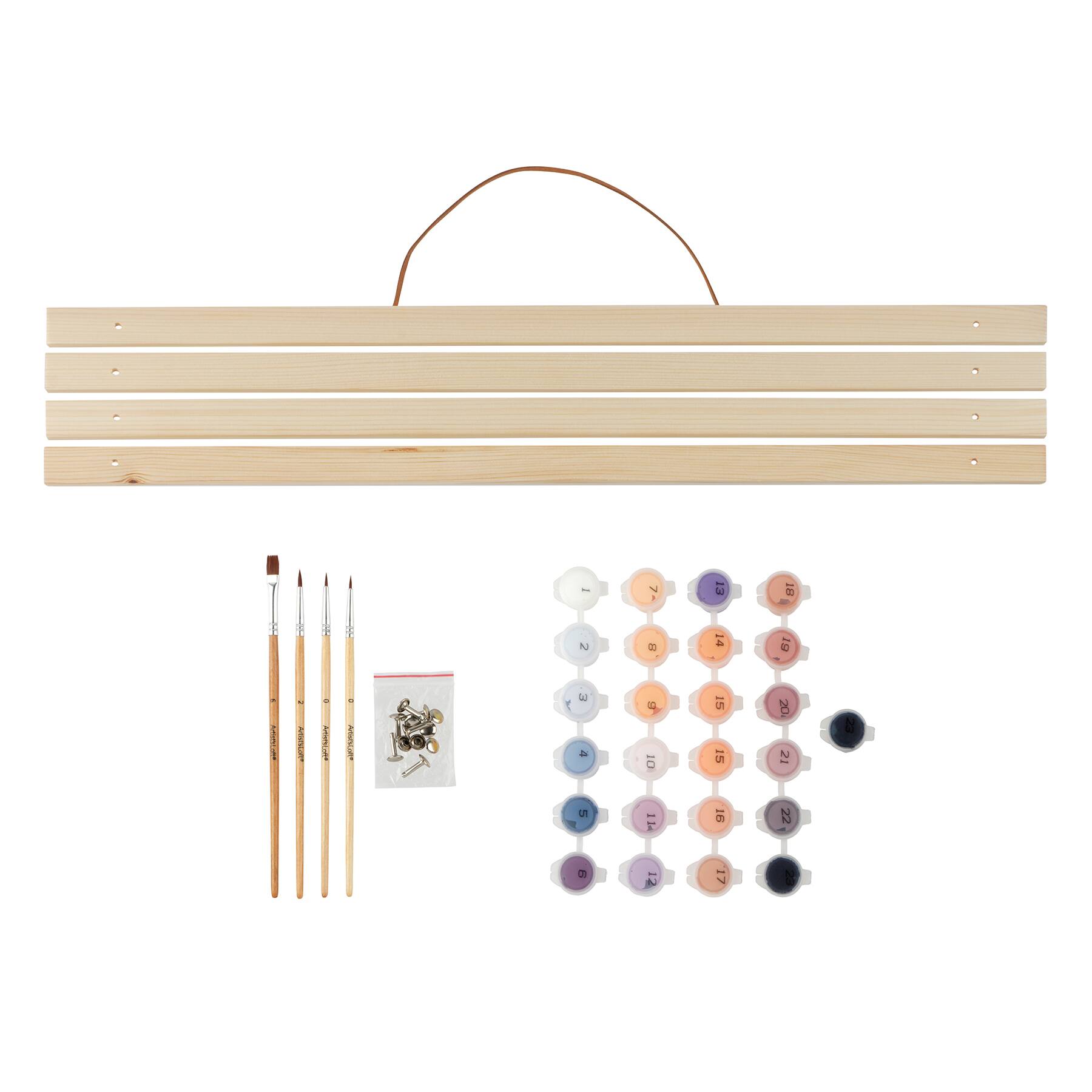 16" x 20" Beach Sunset Paint-by-Number Kit with Wood Display Hanger by Artist's Loft®