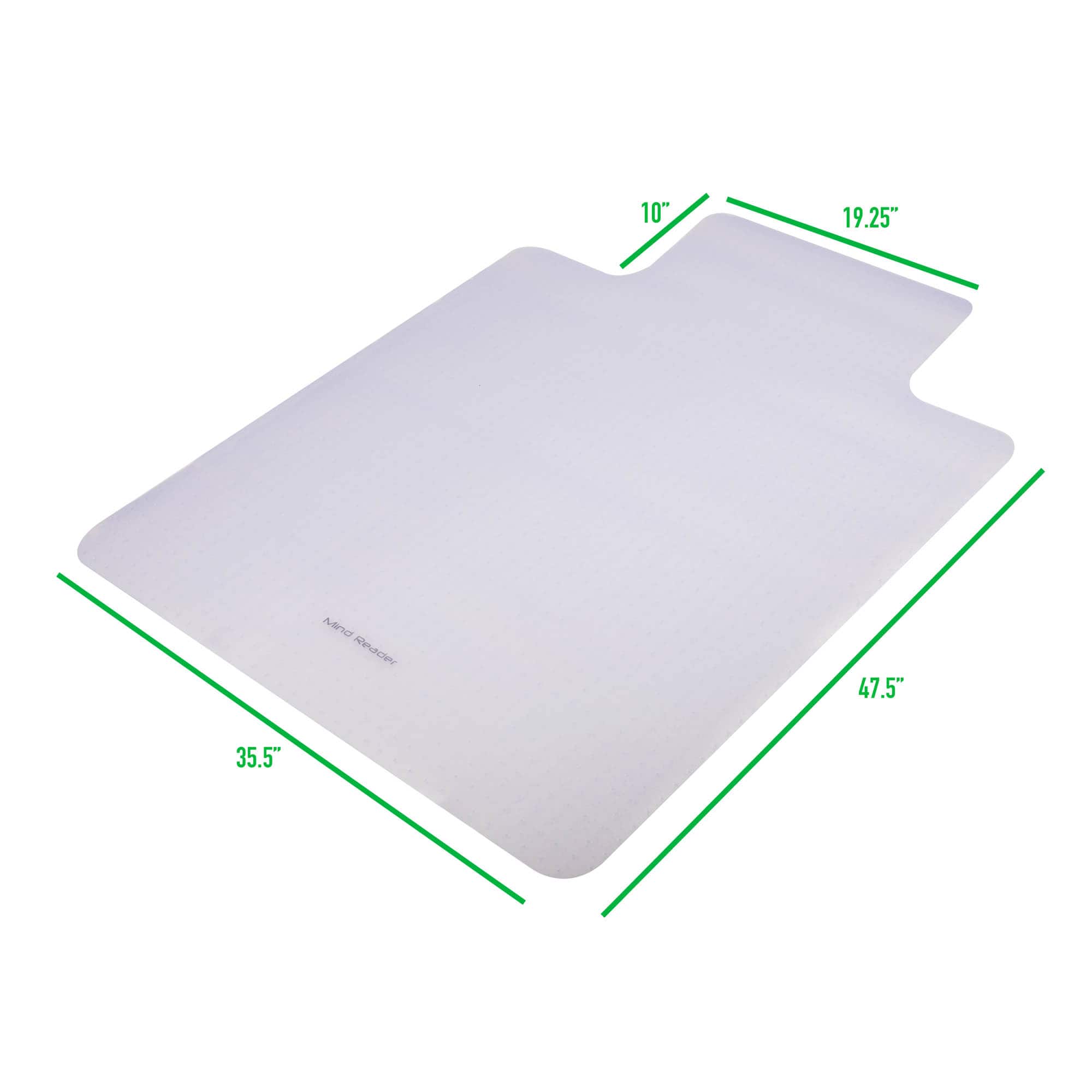 Mind Reader Clear Office Chair Mat for Hardwood Floors